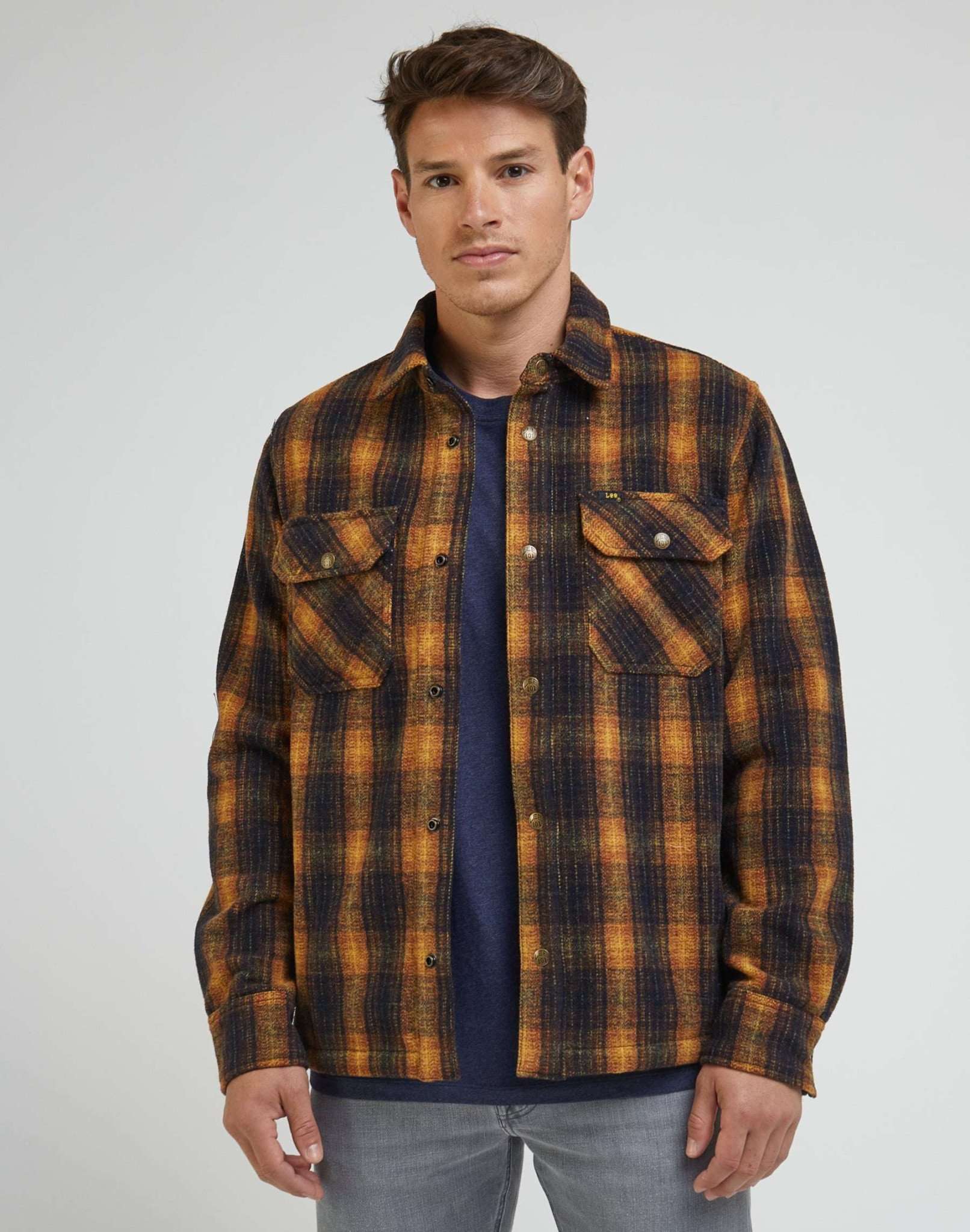 101 Overshirt in Sky Captain Hemden Lee