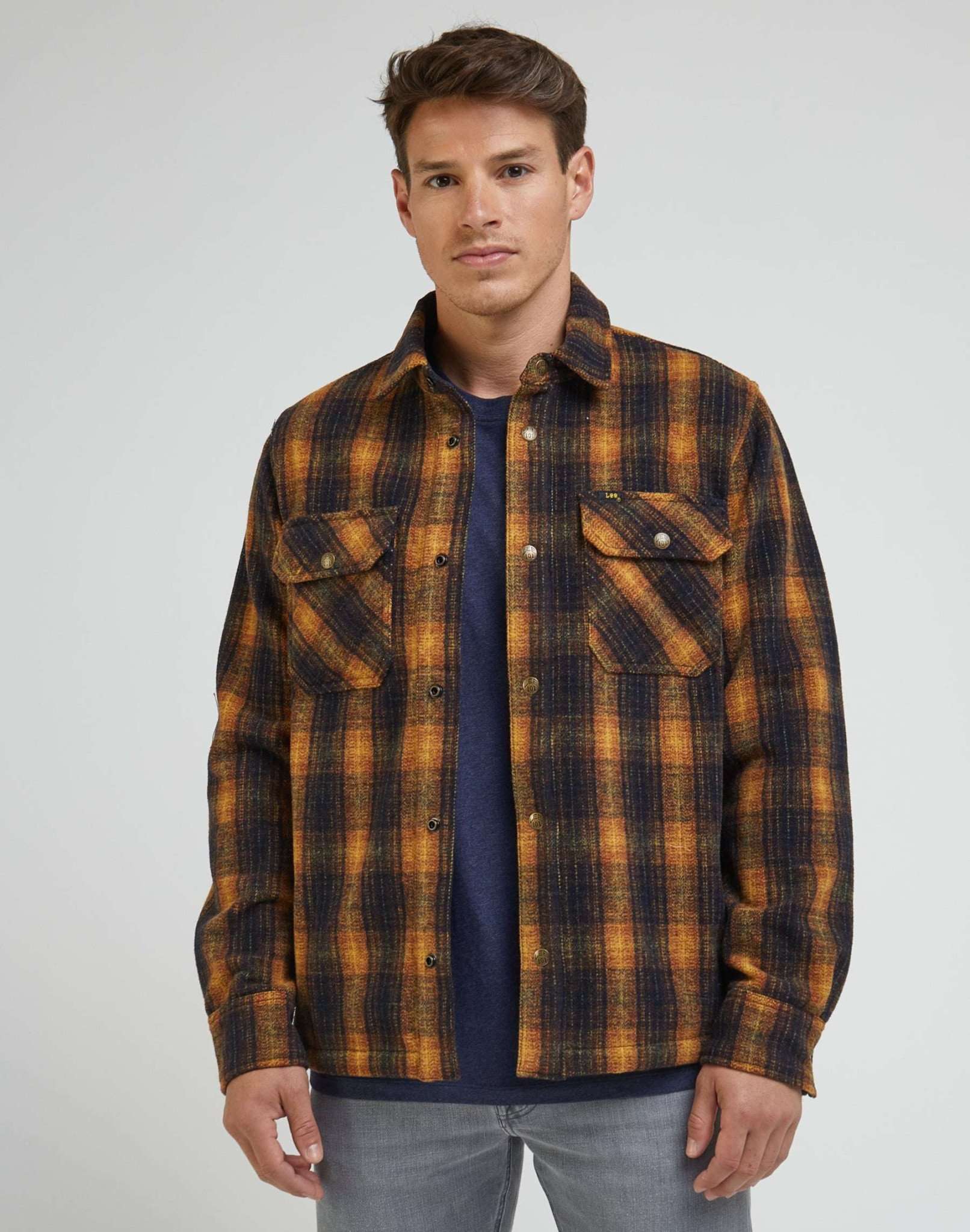 101 Overshirt in Sky Captain Hemden Lee   