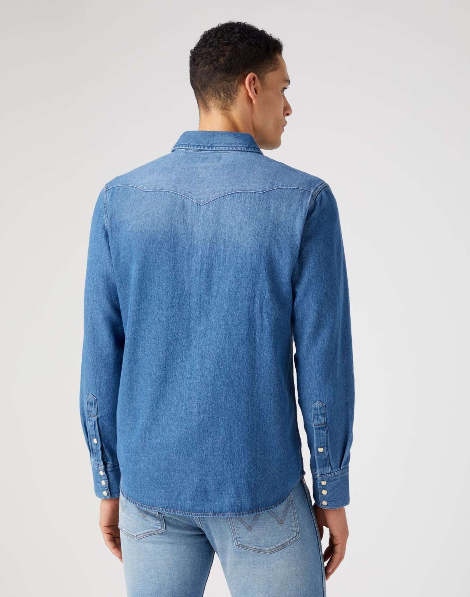27MW Icon Shirt in Icon Mid Stone Hemden Wrangler