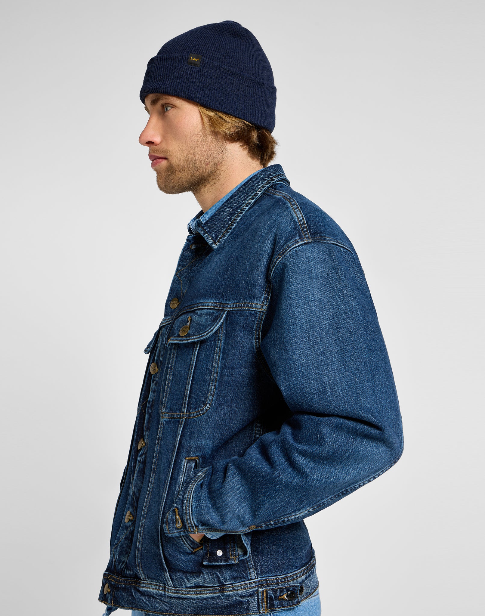Essential Beanie in Navy Mützen Lee