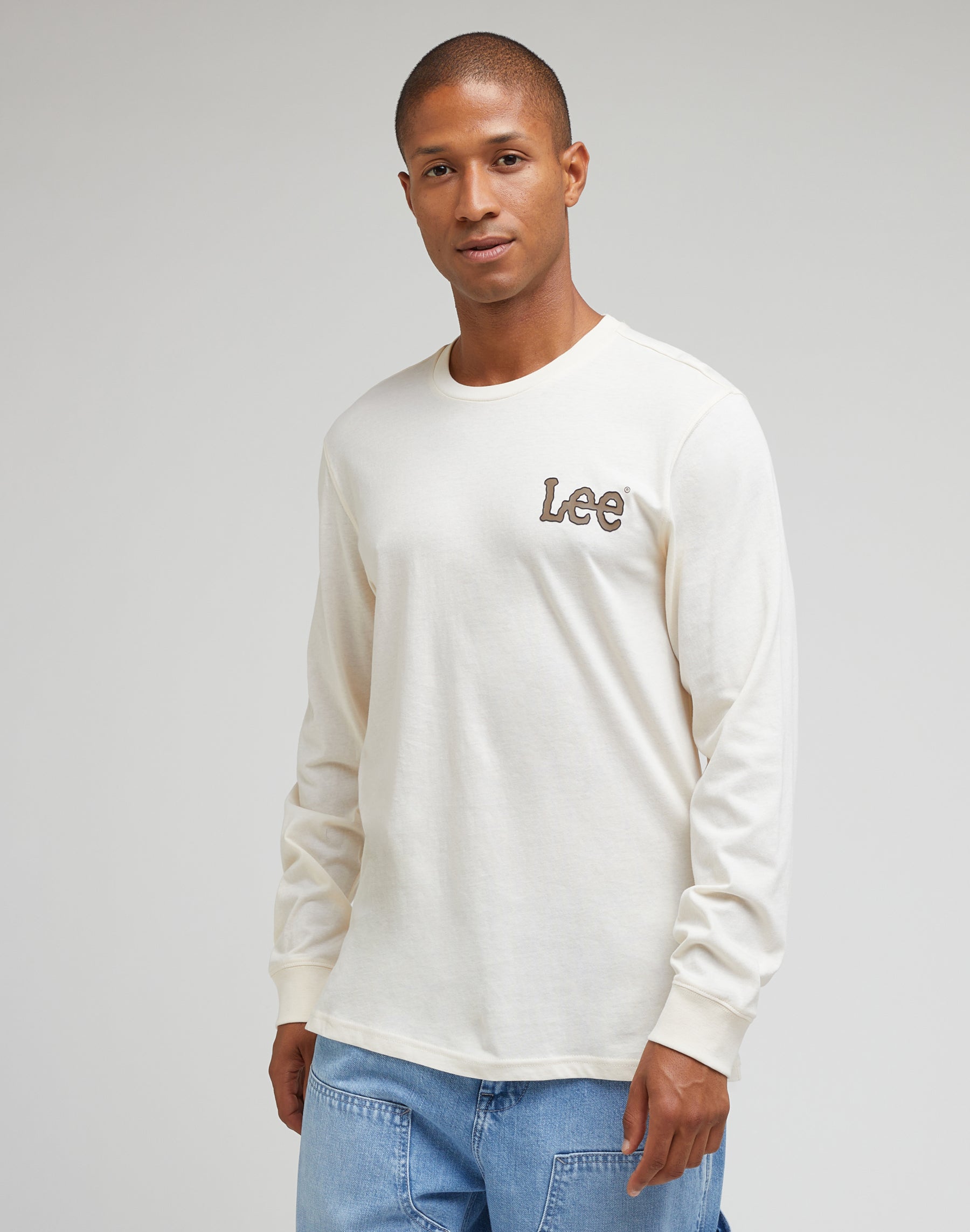 Essential Longsleeves Tee in Ecru Langarmshirts Lee