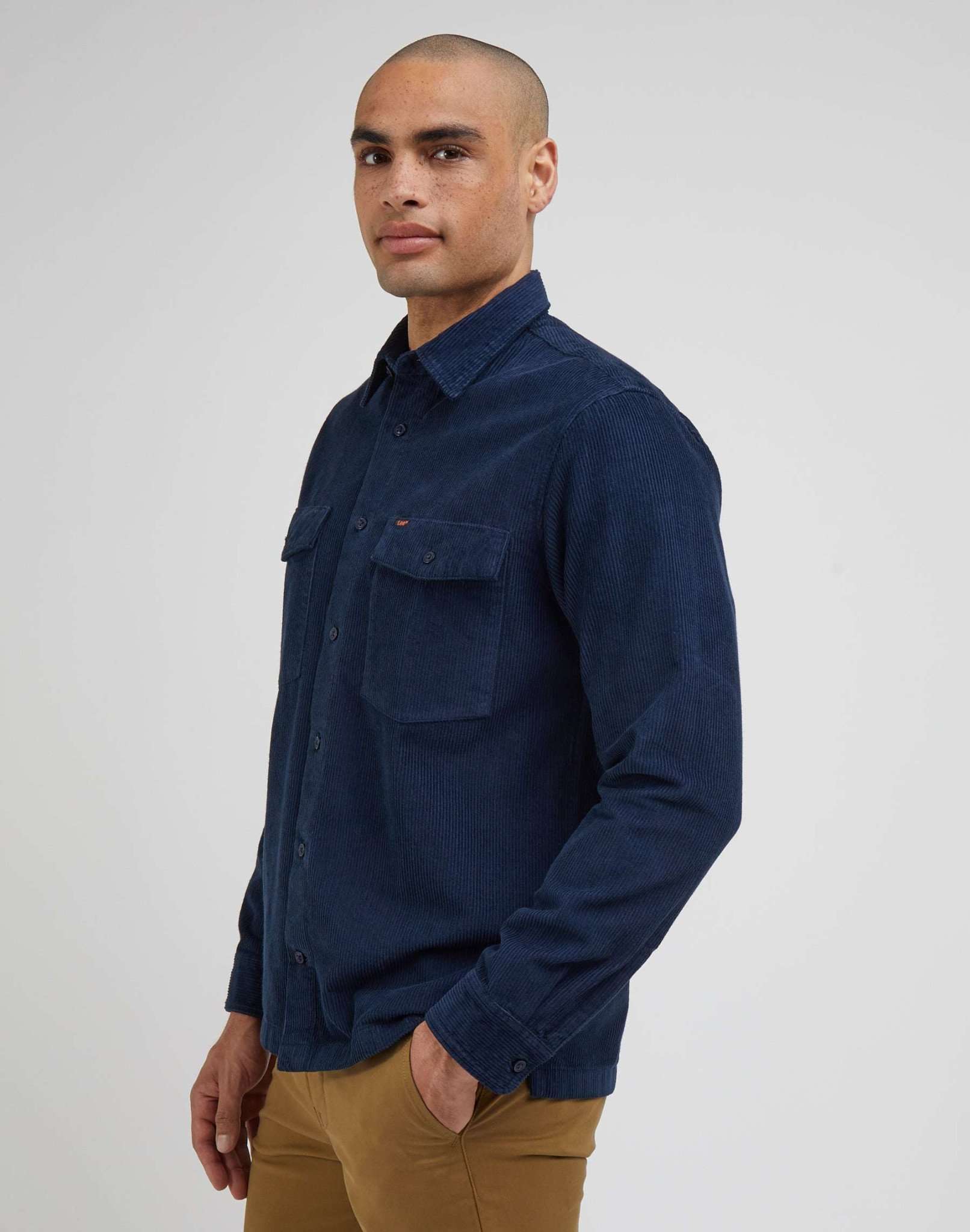 LS Chetopa Twill Shirt in Sky Captain Hemden Lee