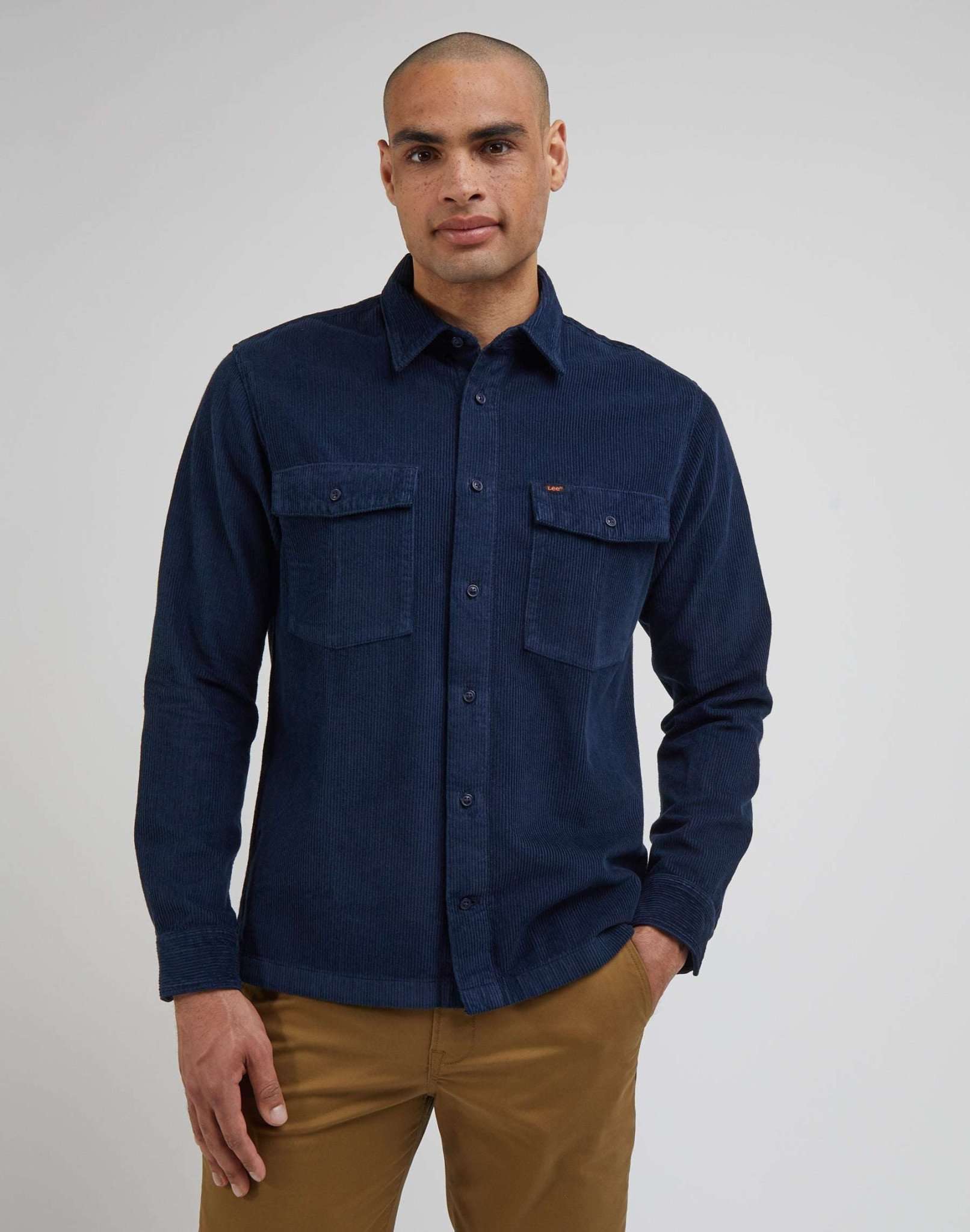 LS Chetopa Twill Shirt in Sky Captain Hemden Lee