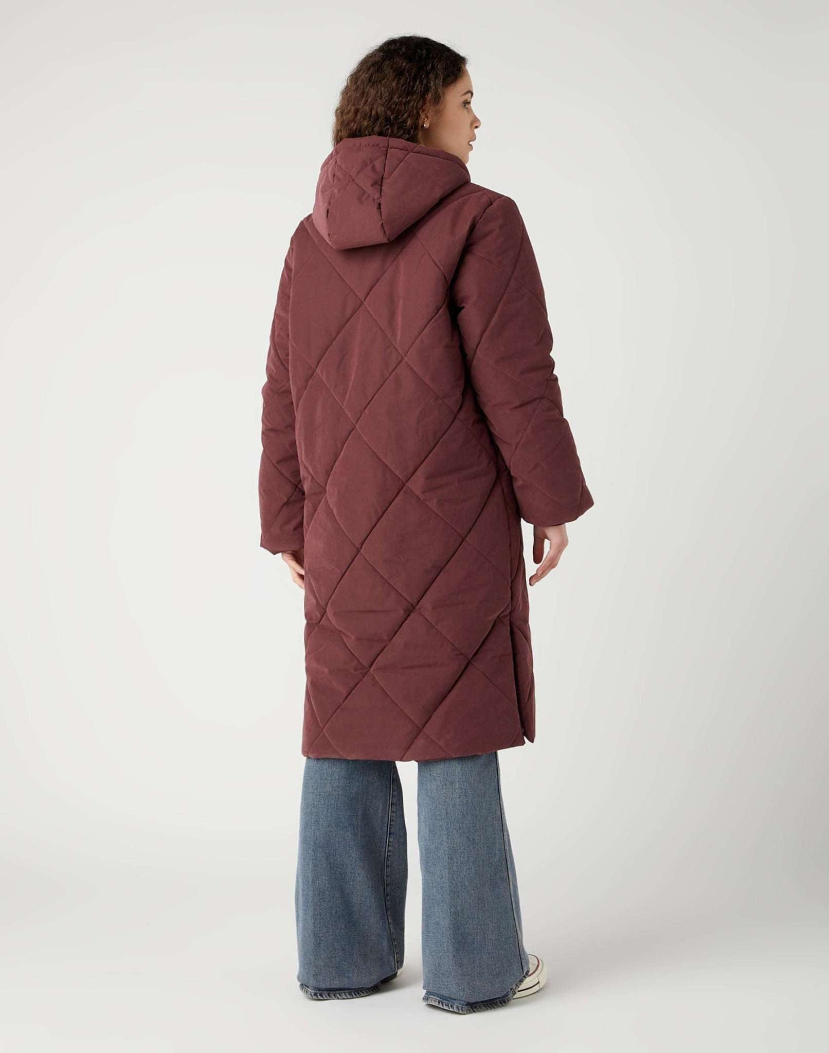Long Quilted Jacket in Dahlia Jacken Wrangler