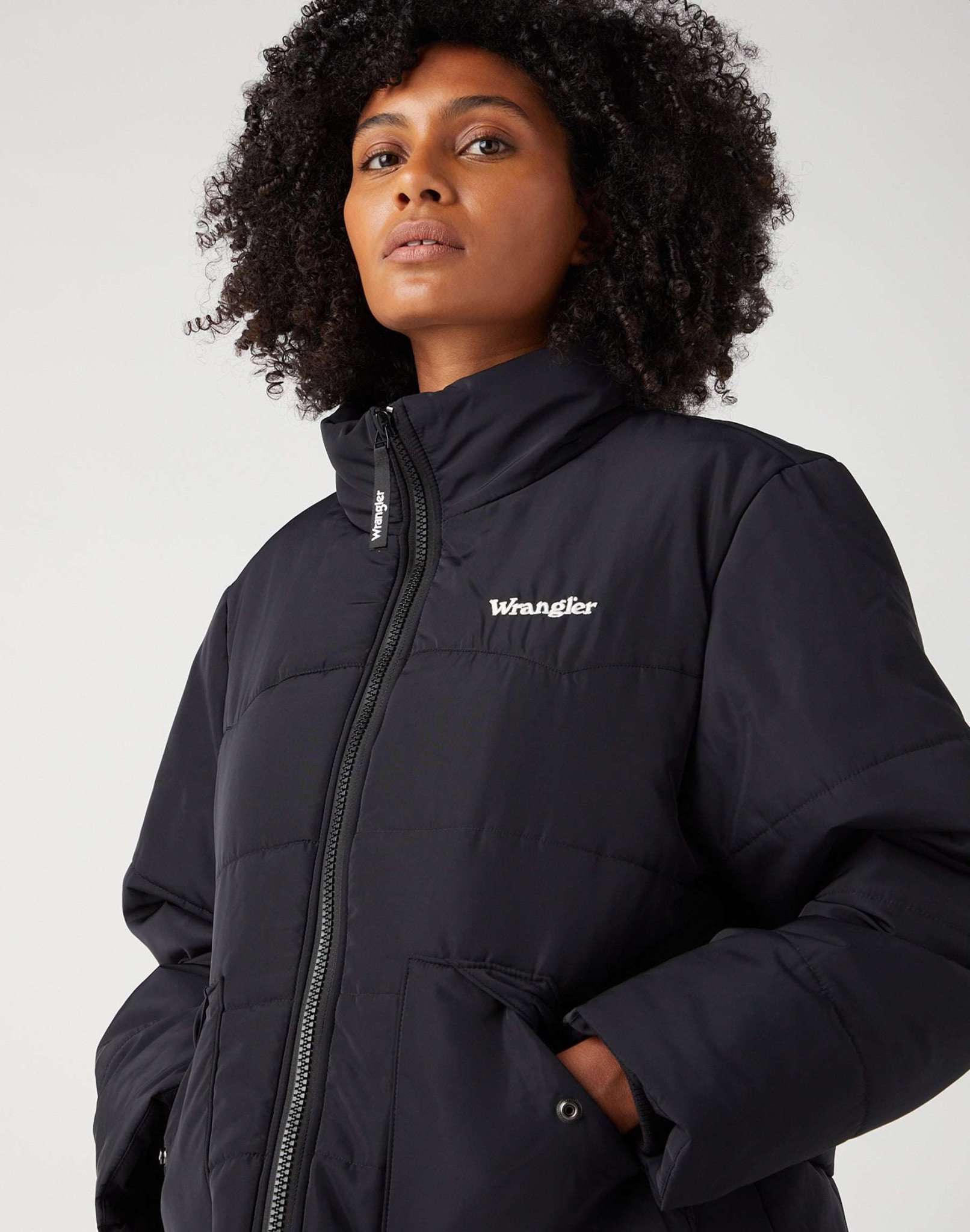 Western Puffer in Black Daunenjacken Wrangler
