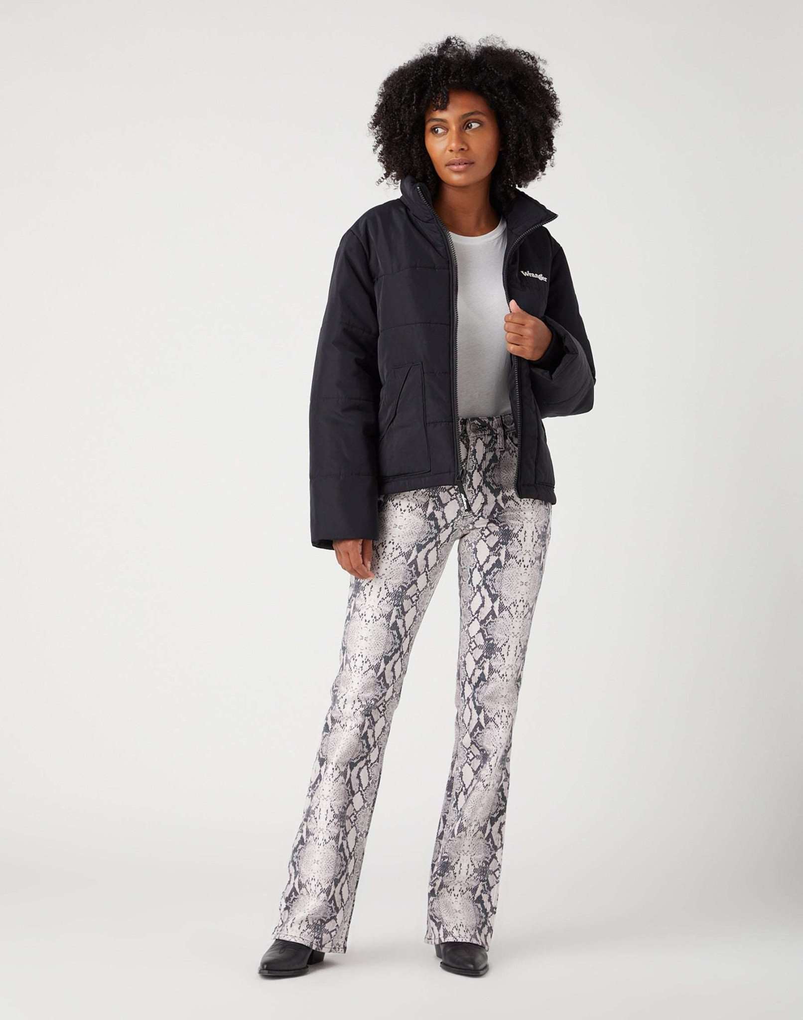Western Puffer in Black Daunenjacken Wrangler
