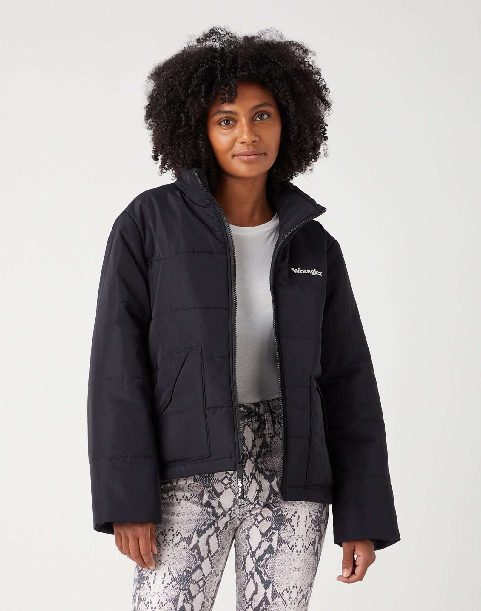 Western Puffer in Black Daunenjacken Wrangler