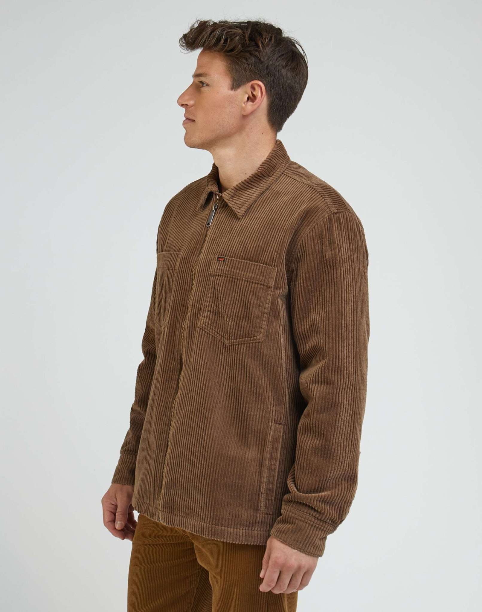 Relaxed Chetopa Overshirt in Truffle Hemden Lee