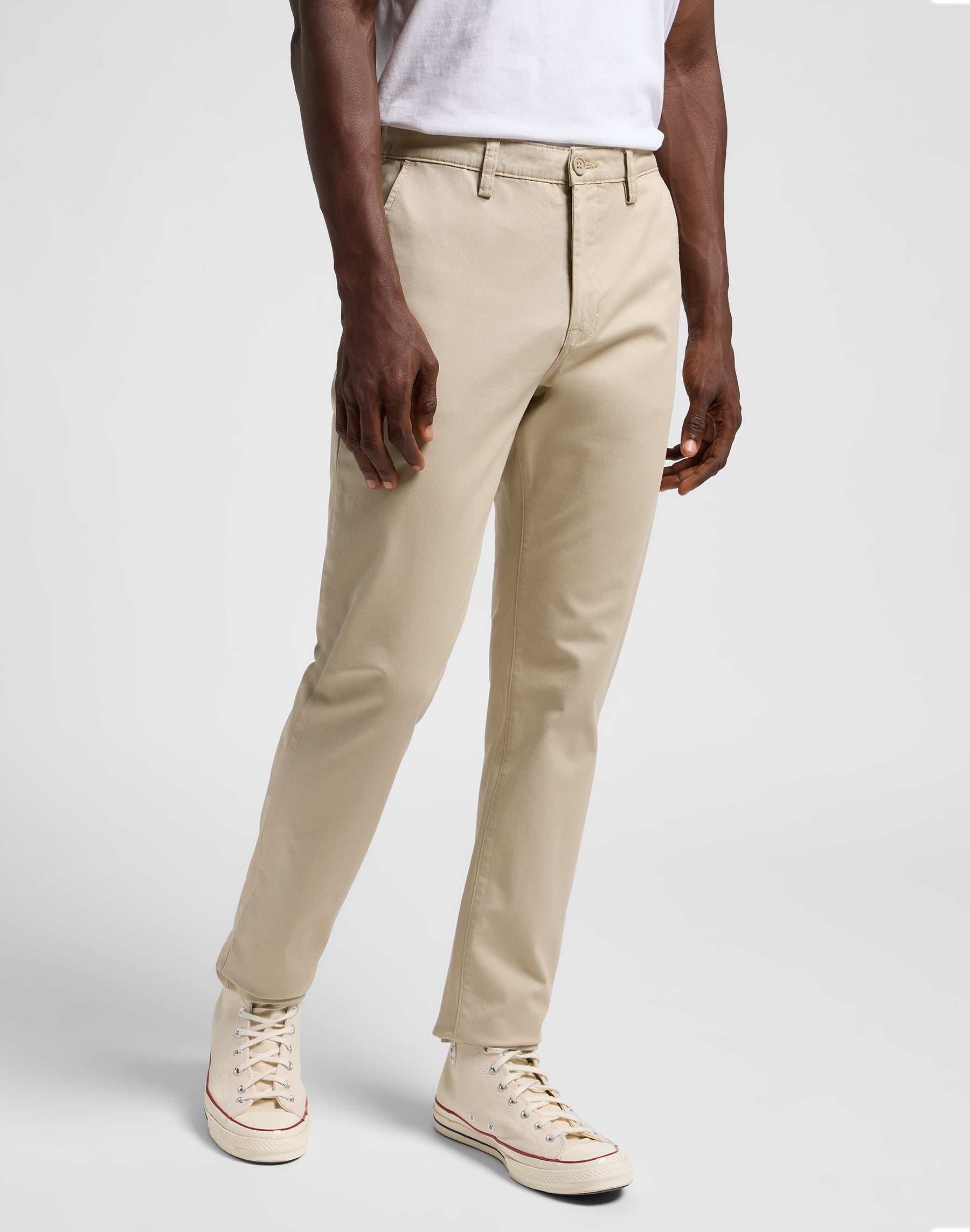 Slim Chino in Stone Hosen Lee