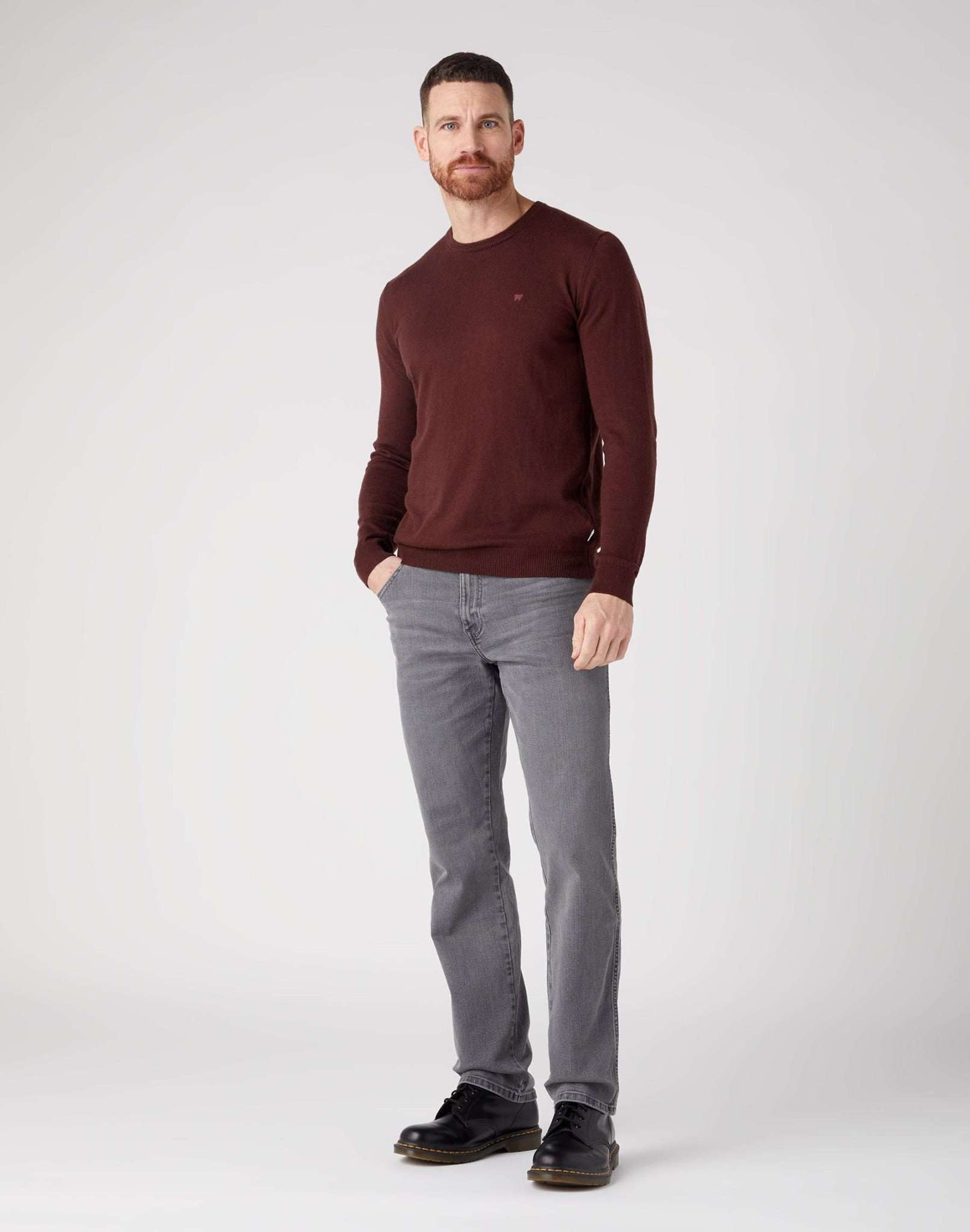 Crewneck Knit in Dahlia Pullover Wrangler   