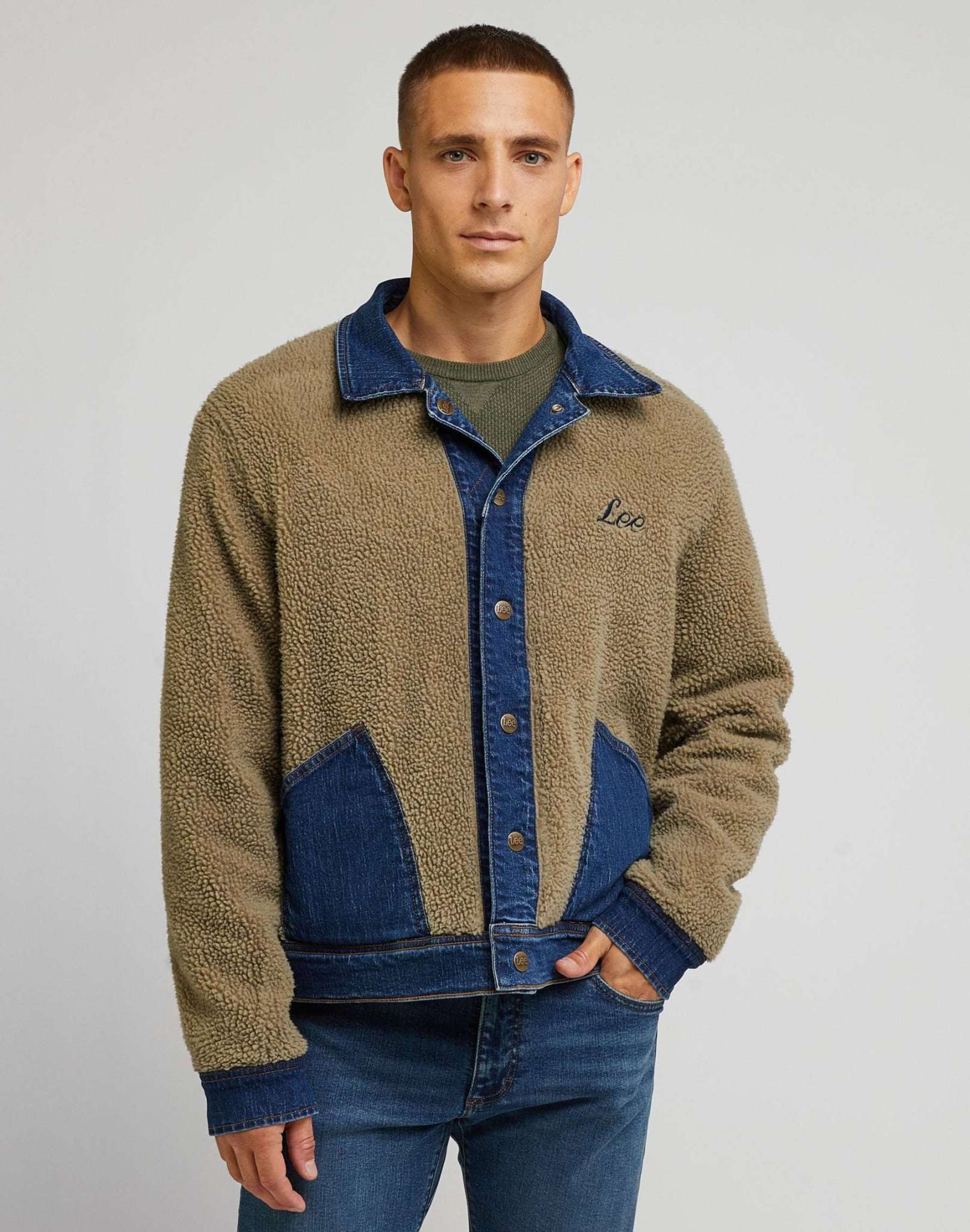 Reversable Rider Jacket in Mid Dark Jeansjacken Lee