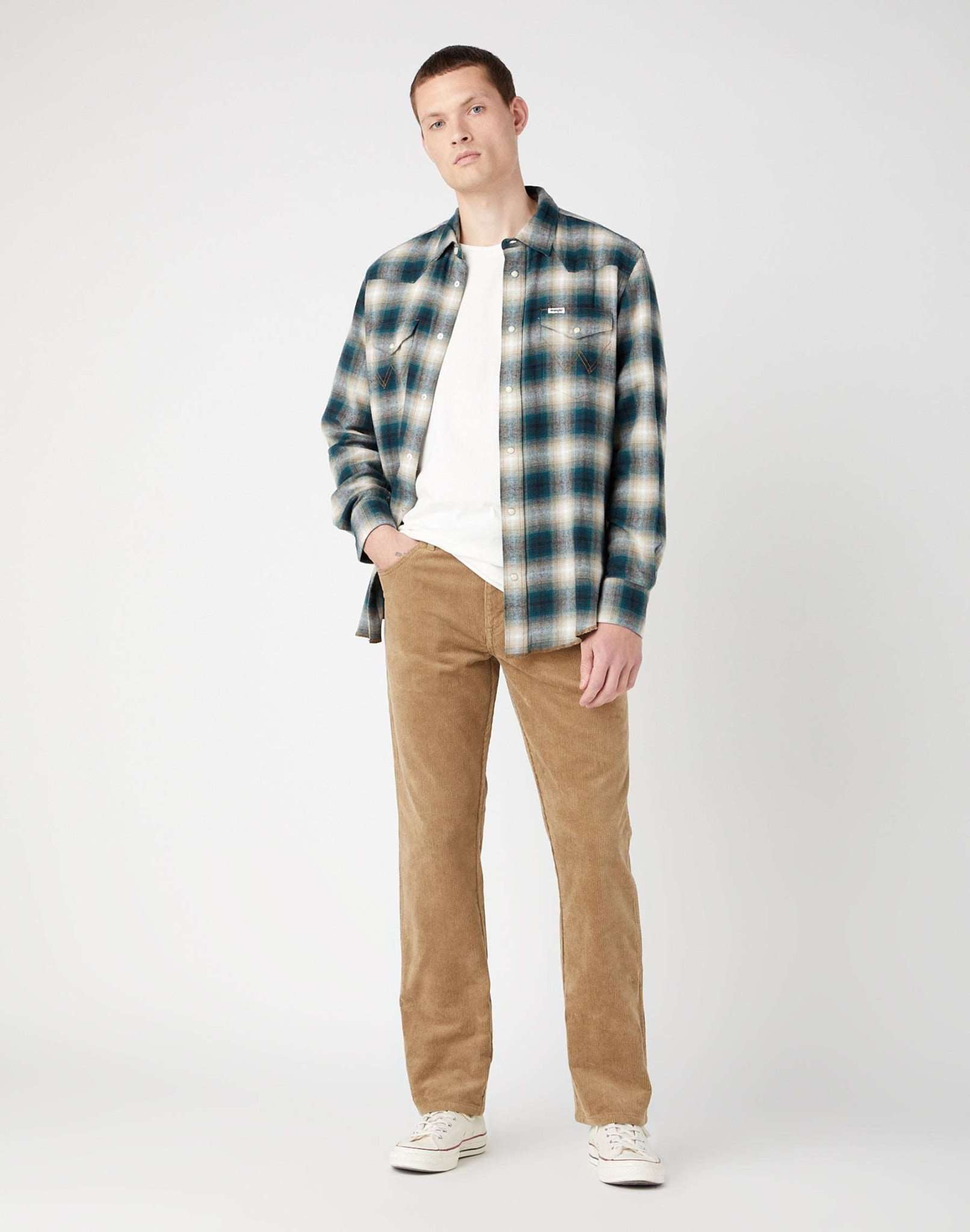Texas Corduroy in Lead Grey Hosen Wrangler