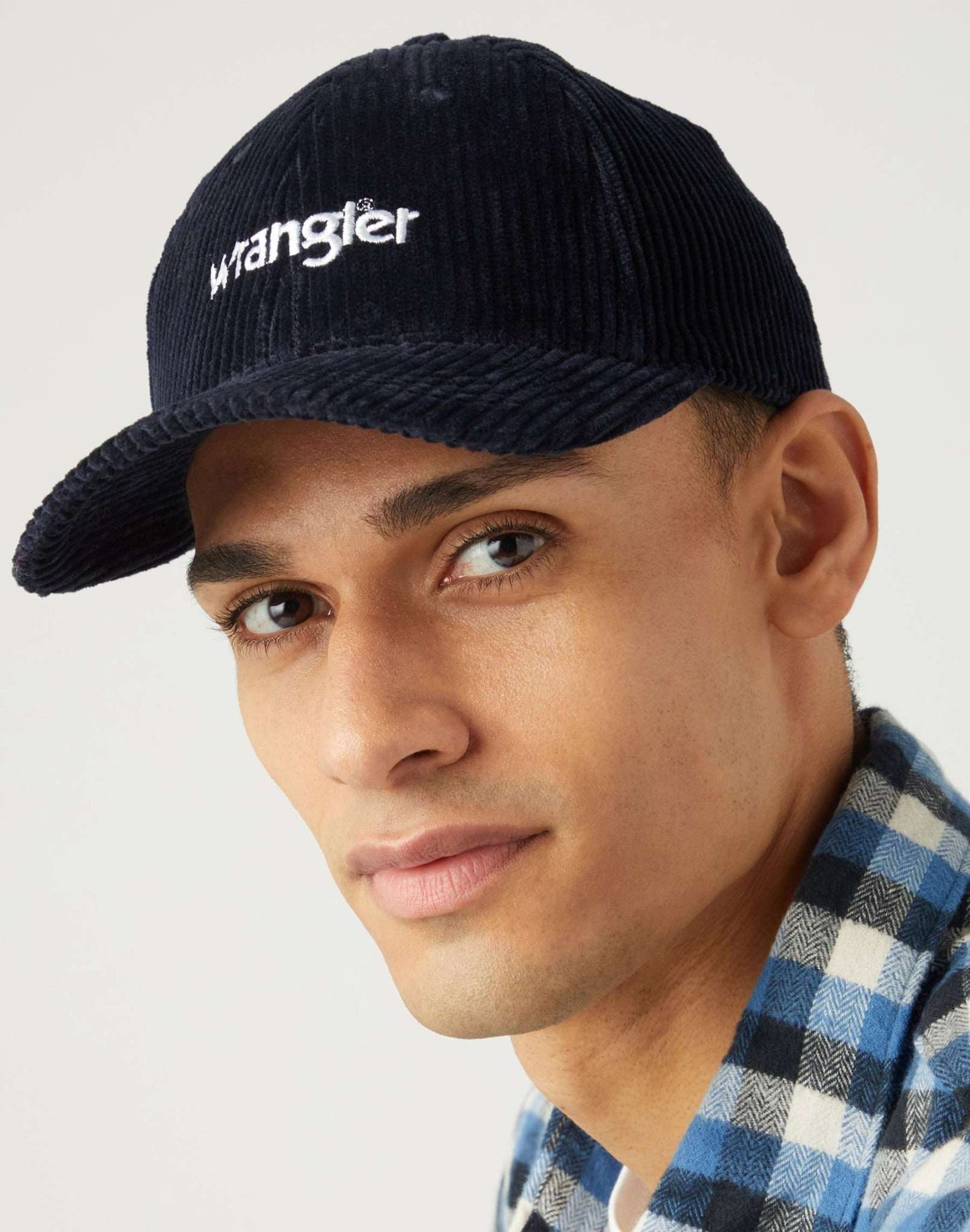 Corduroy Cap in Navy Caps Wrangler   