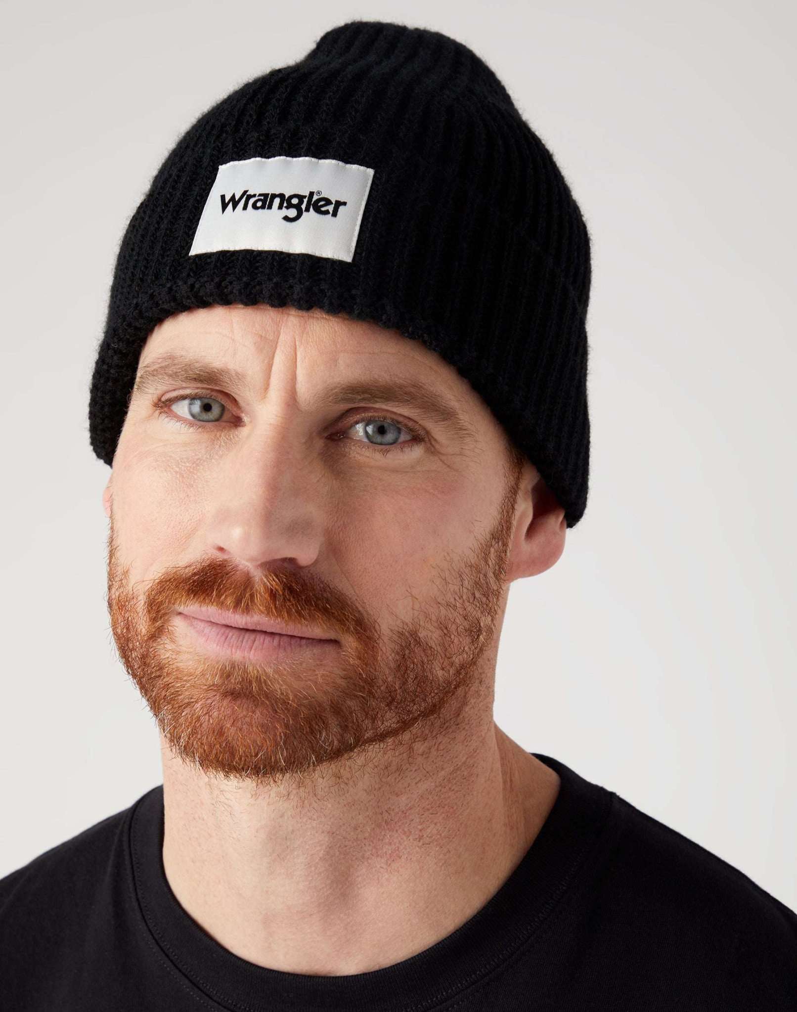 Rib Beanie in Black Mützen Wrangler