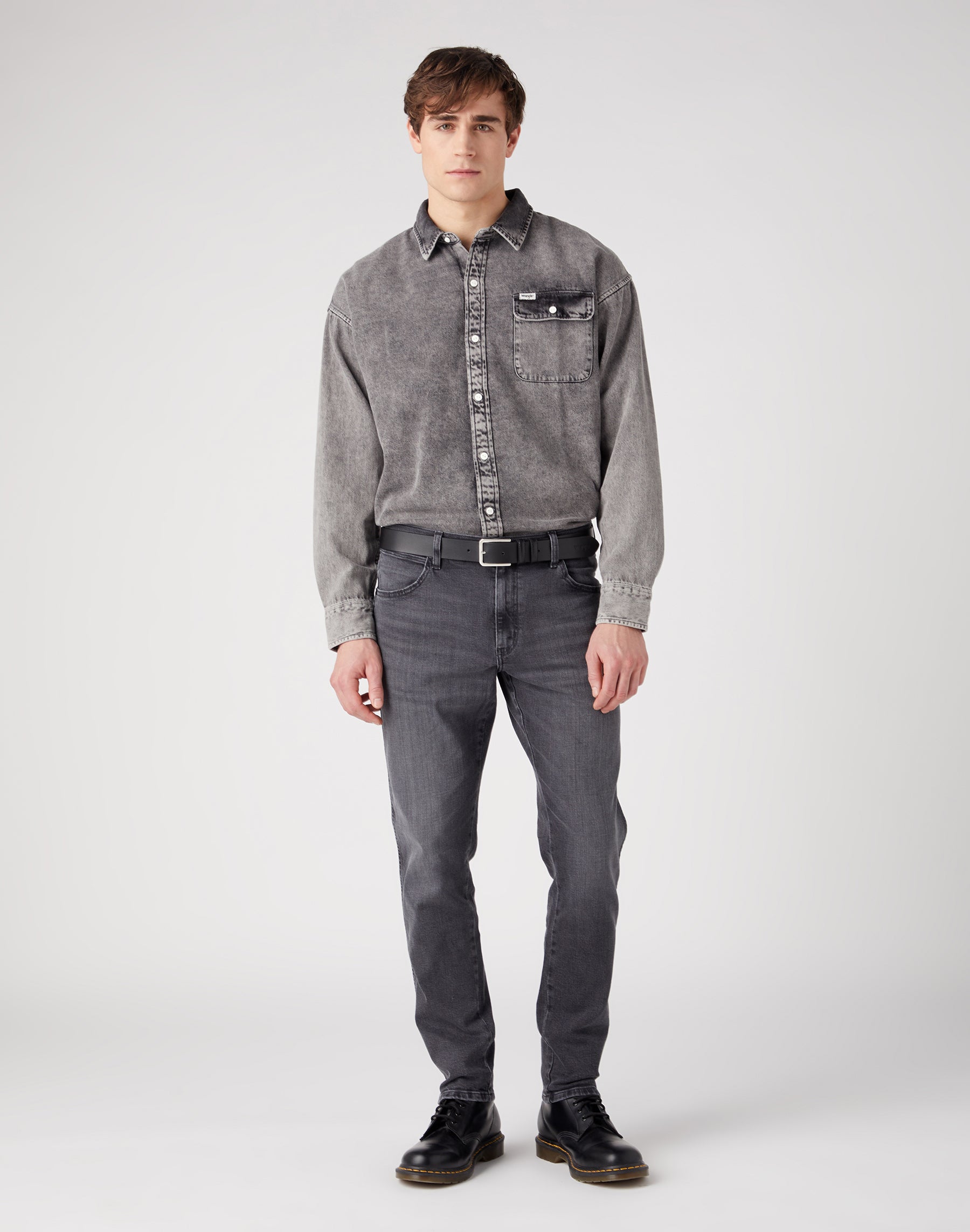 Slim Belt in Black Gürtel Wrangler