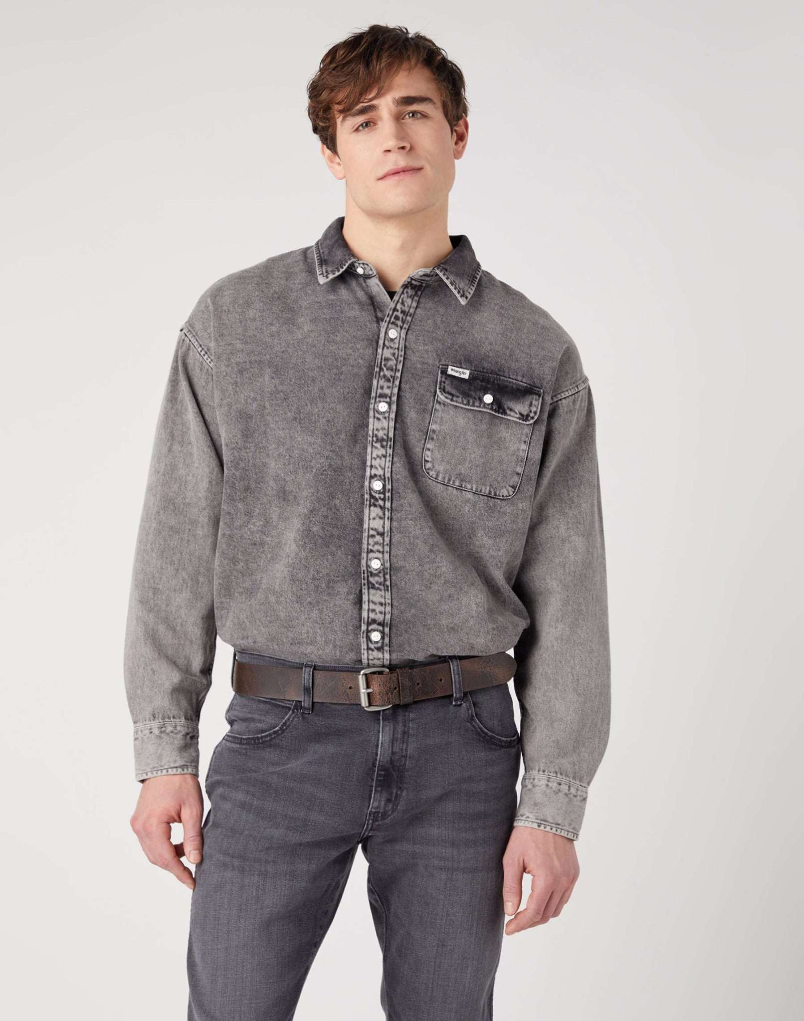 Roller Buckle Belt in Brown Gürtel Wrangler
