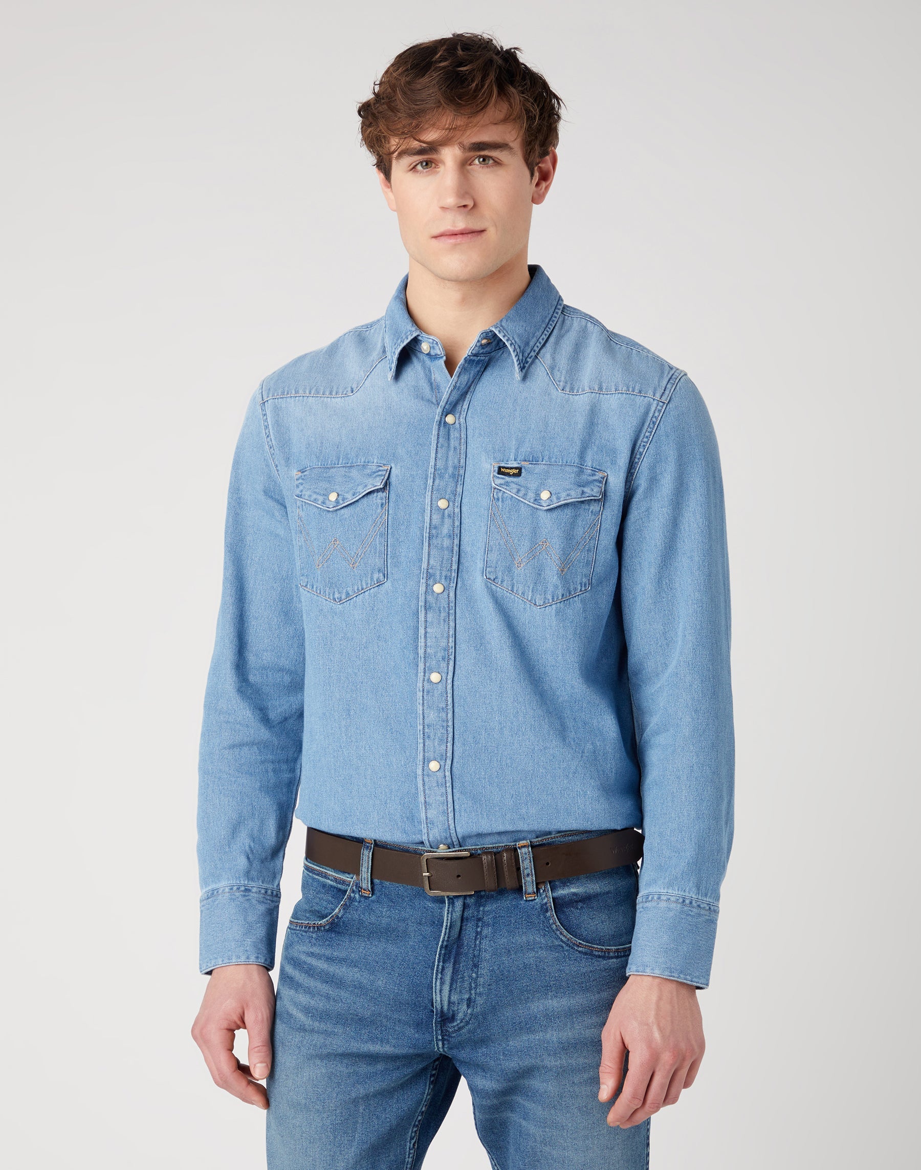 Slim Belt in Brown Gürtel Wrangler