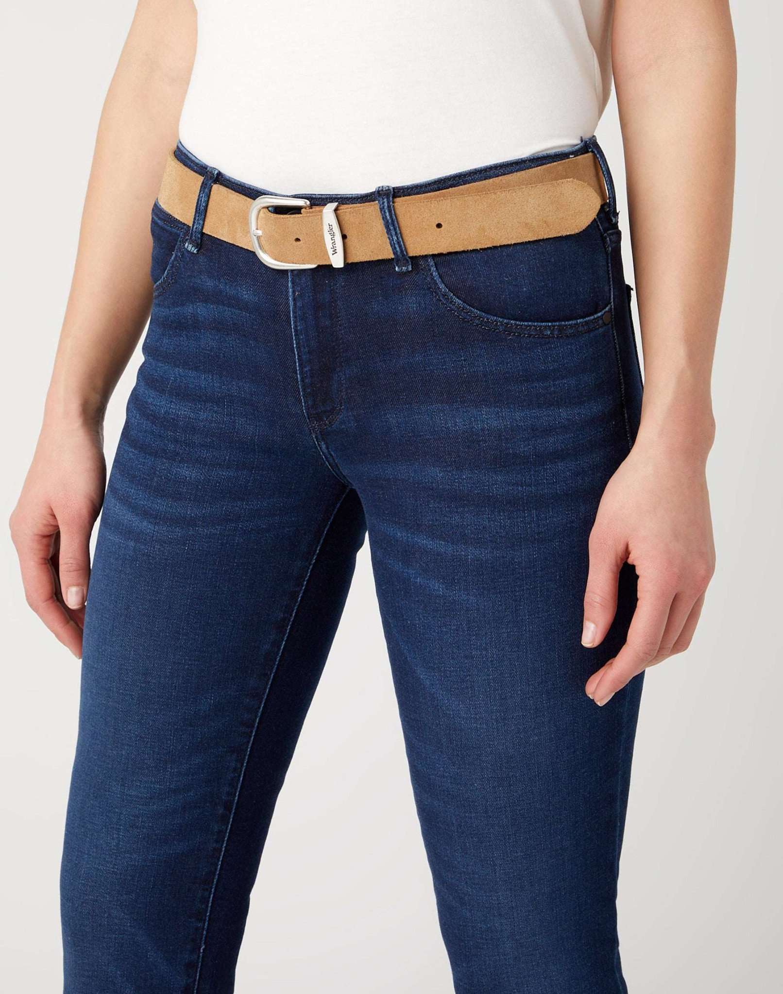 Easy Belt in Brown Suede Gürtel Wrangler   