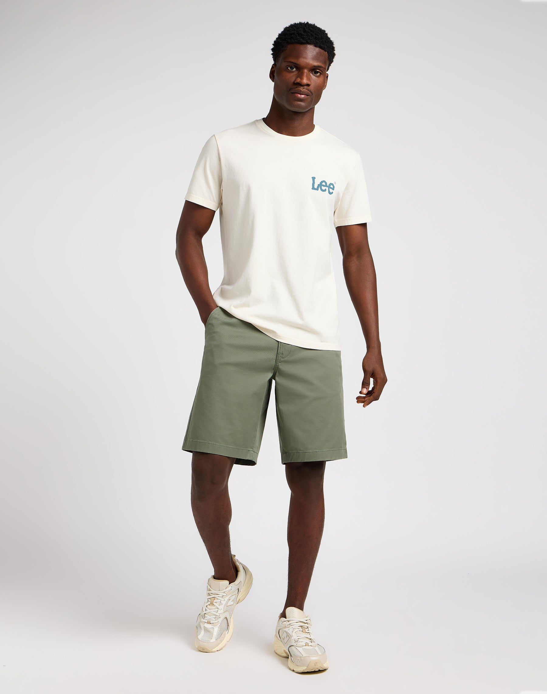 Relaxed Chino Short in Olive Grove Shorts Lee   