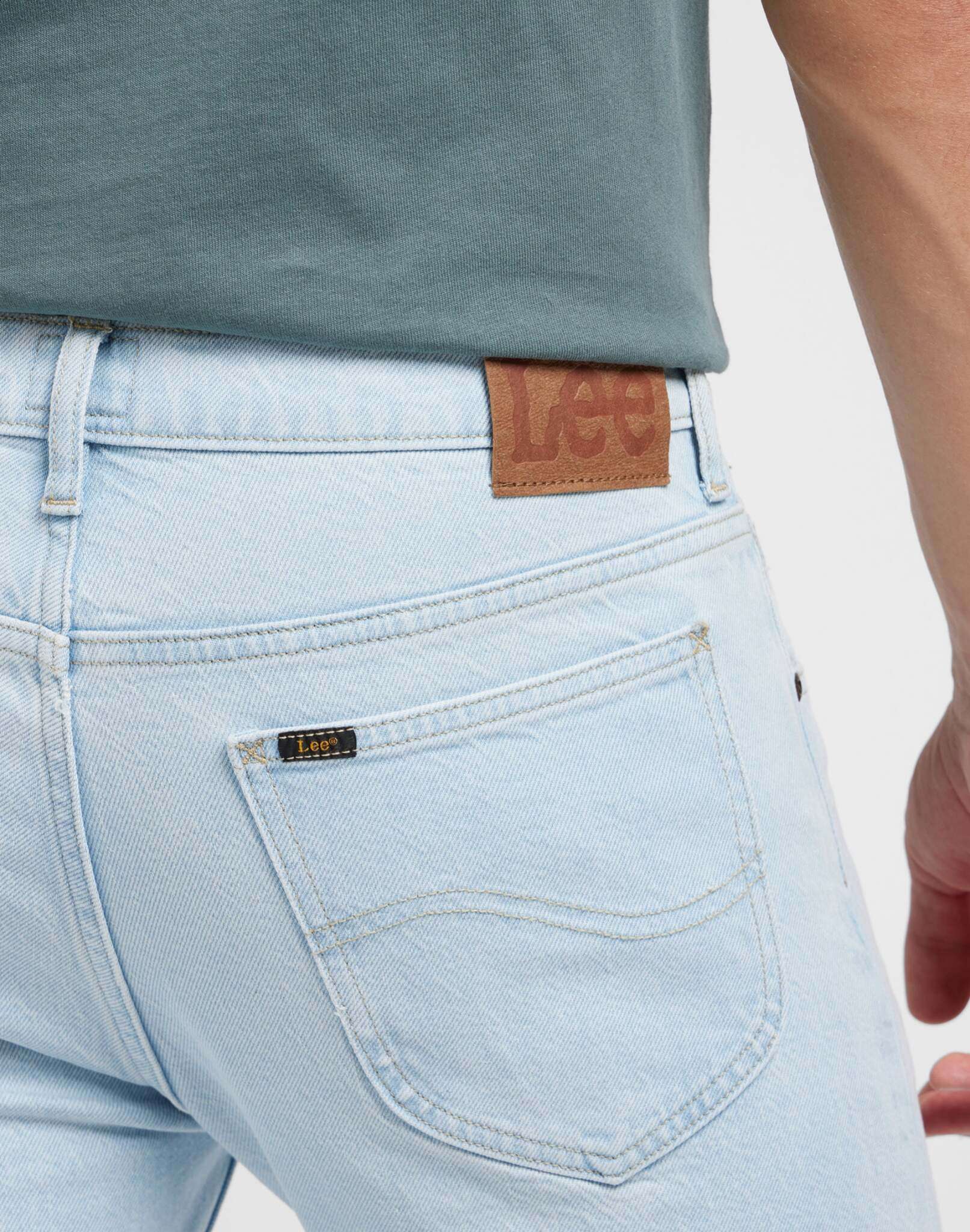 Rider in Worn In Johnny Jeans Lee