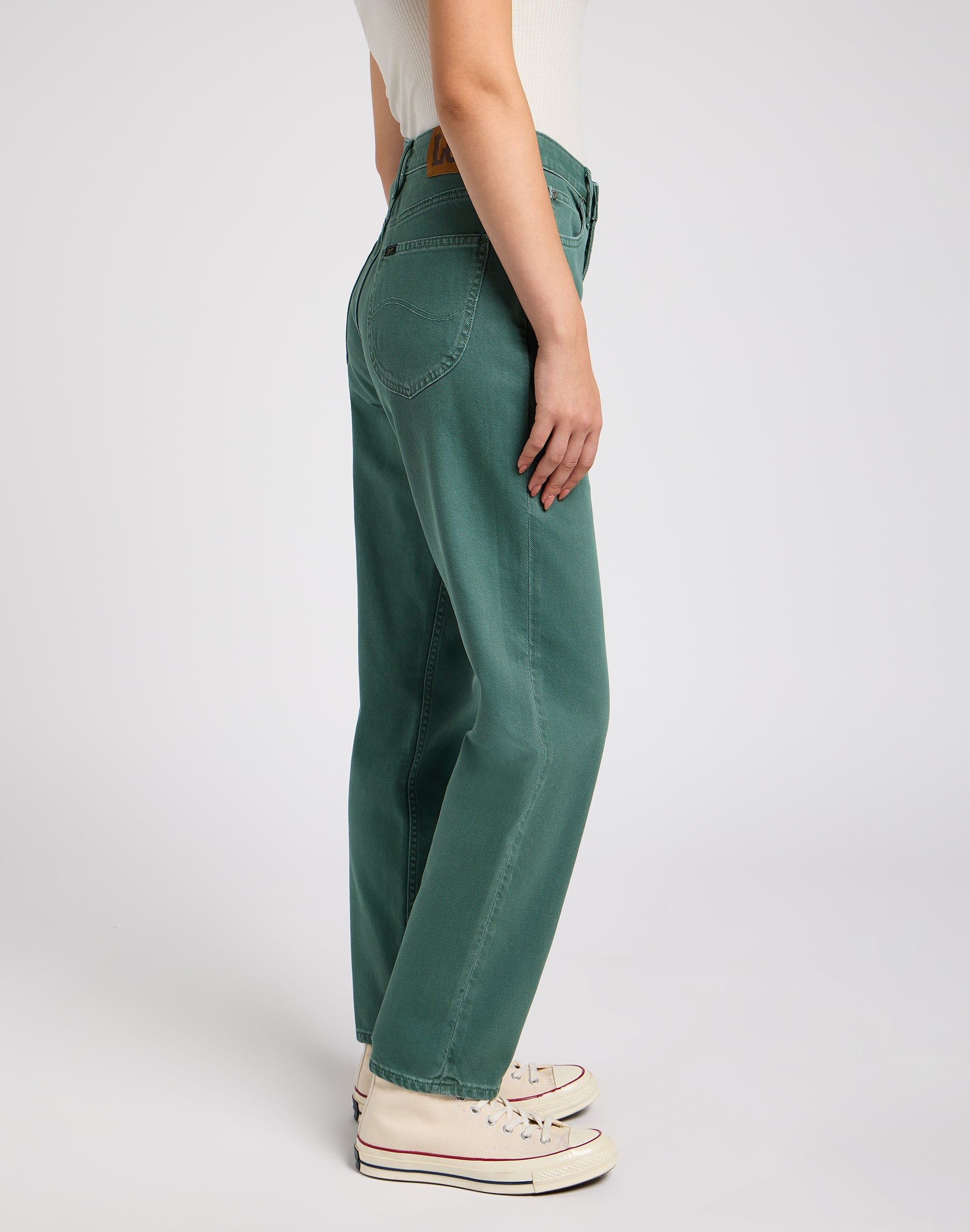 Carol in Evergreen Hosen Lee