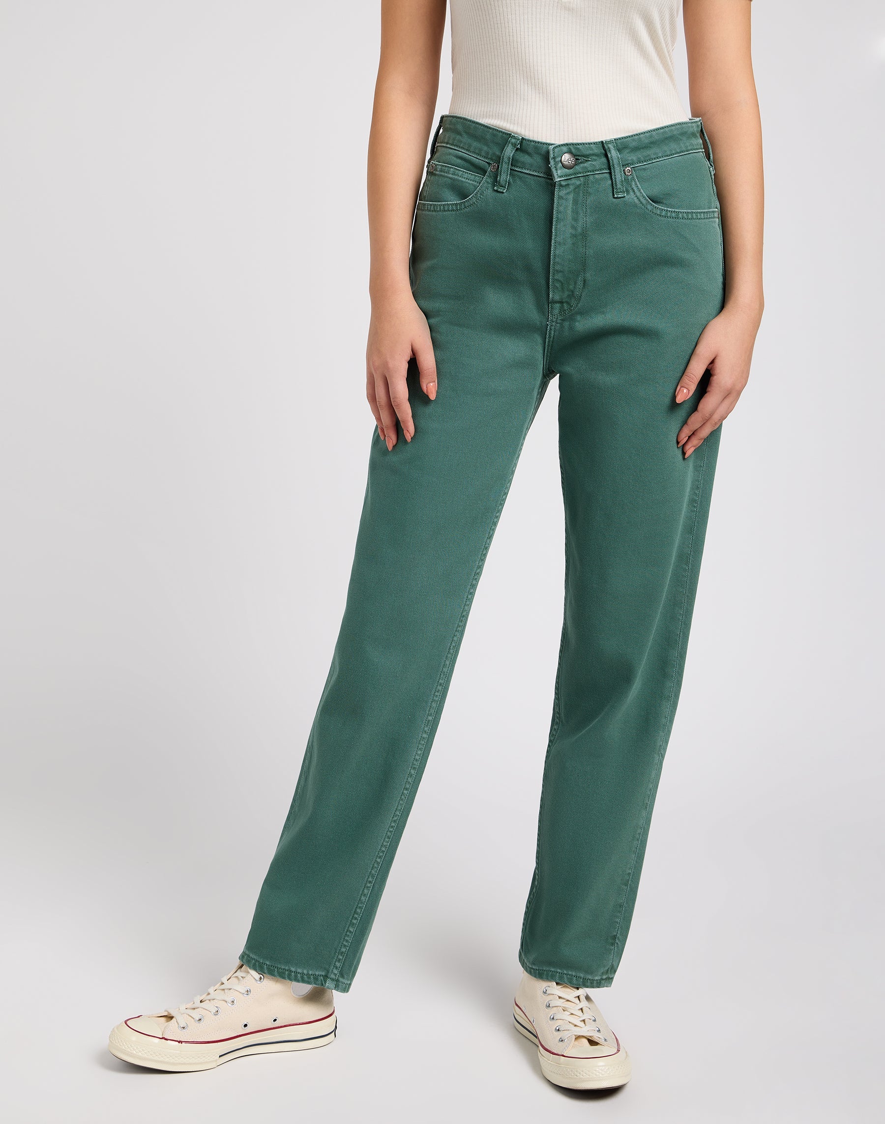 Carol in Evergreen Hosen Lee