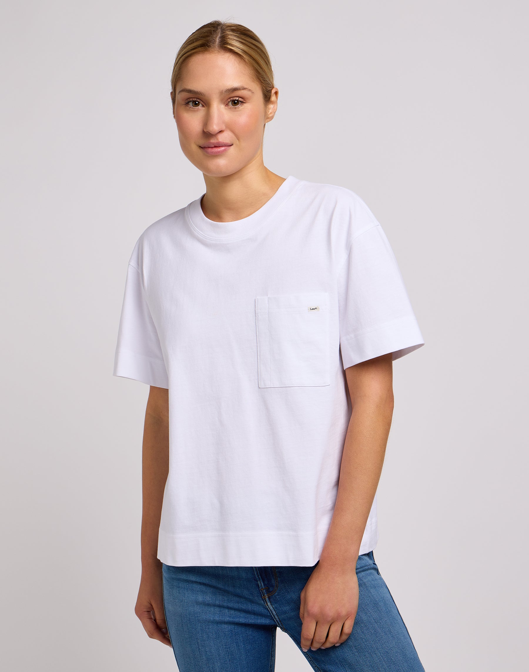 Pocket Tee in Bright White T-Shirts Lee   