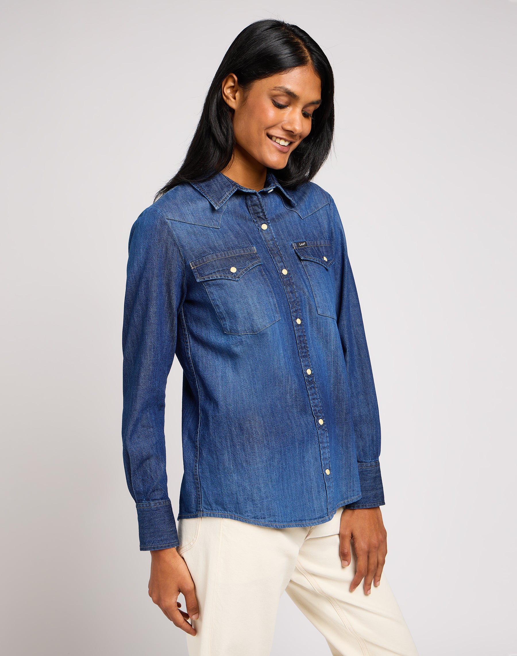 Regular Western Shirt in Through The Woods Hemden Lee