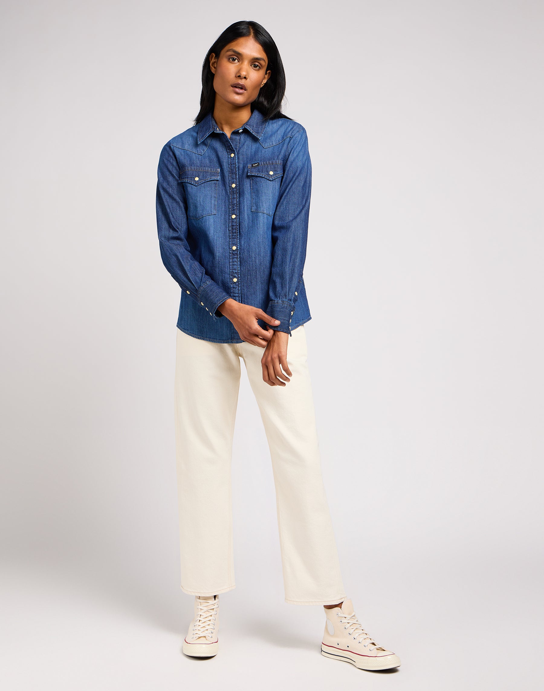Regular Western Shirt in Through The Woods Hemden Lee