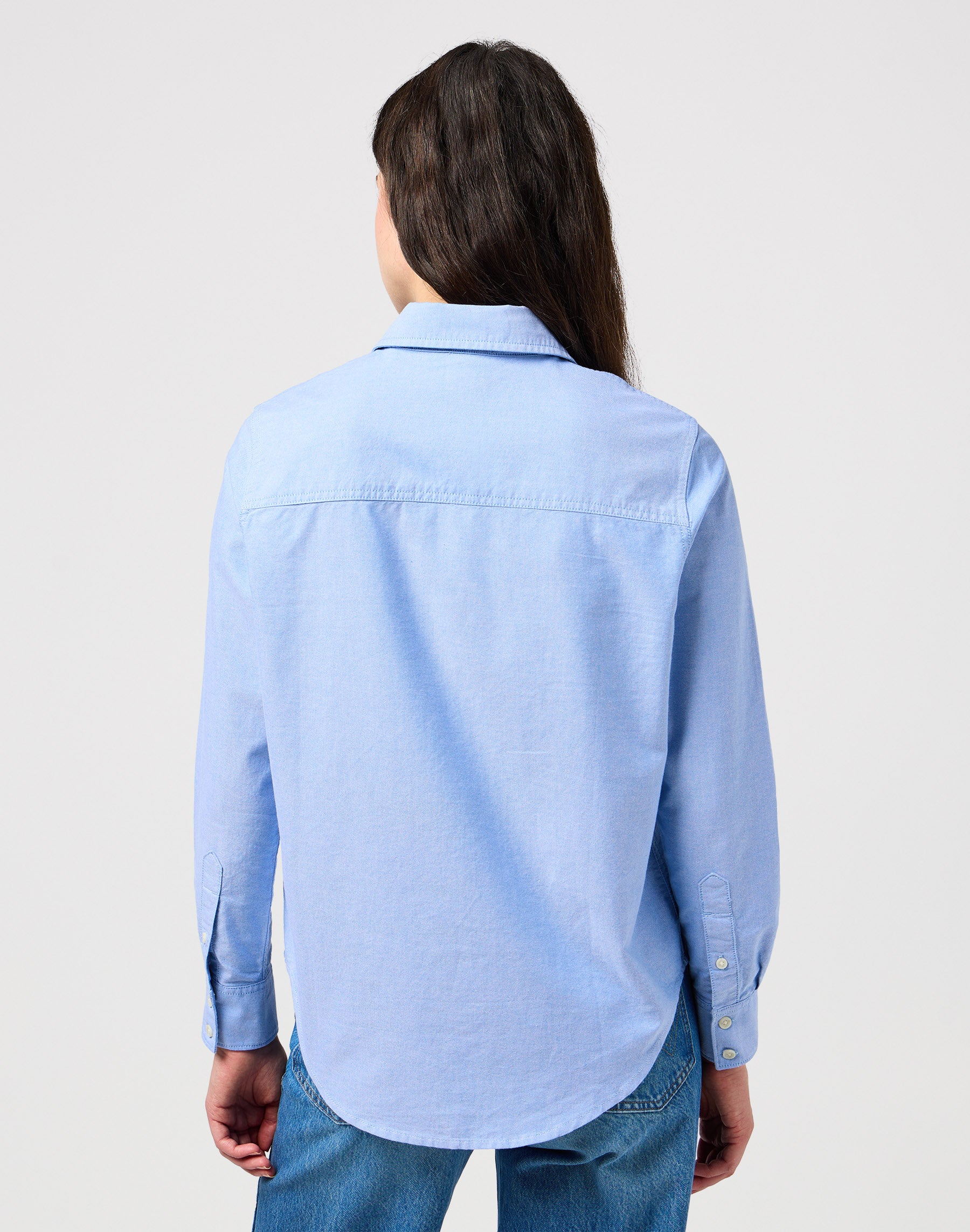 One Pocket Shirt in Bright Blue Hemden Wrangler   