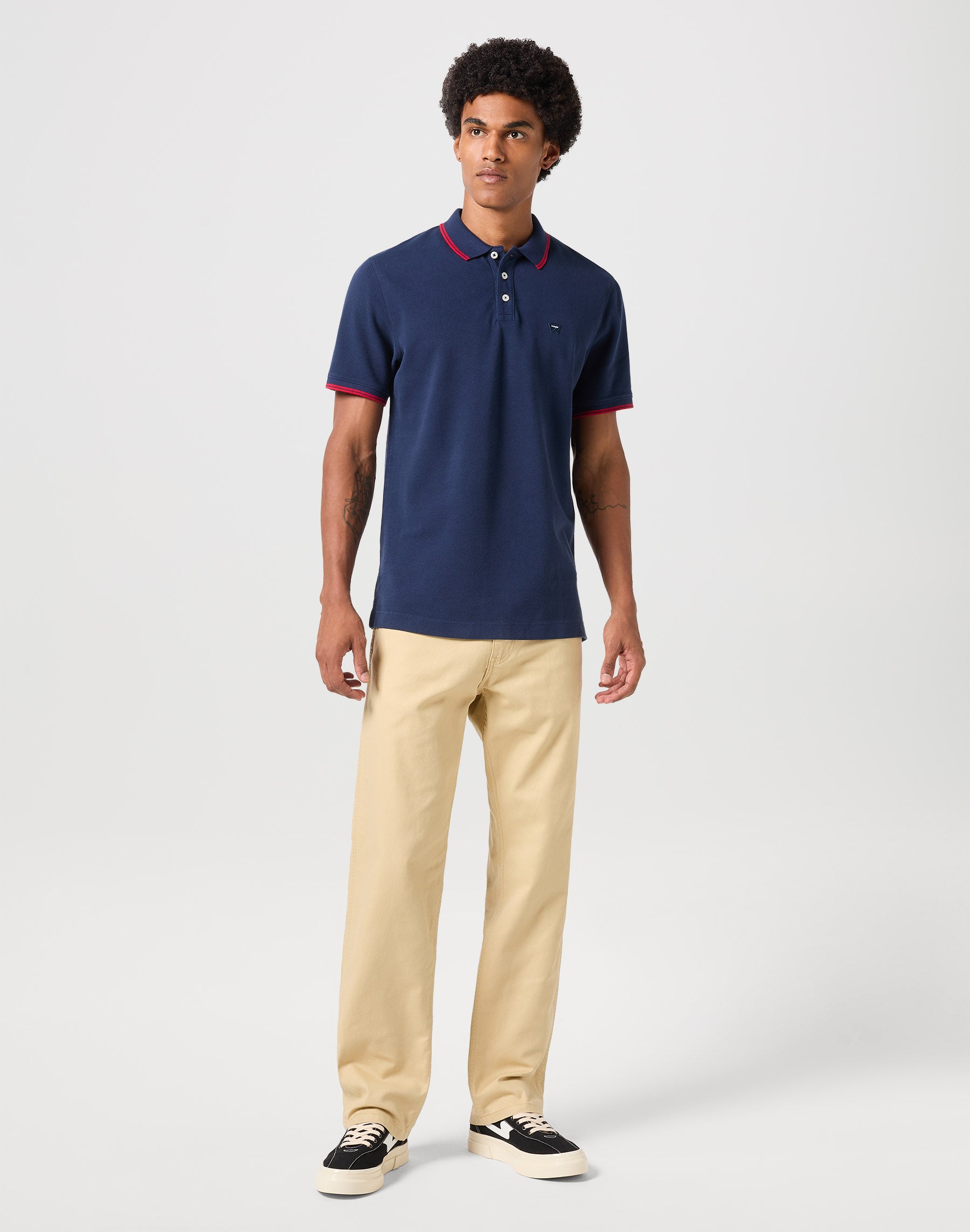 Polo Shirt in Navy Polos Wrangler