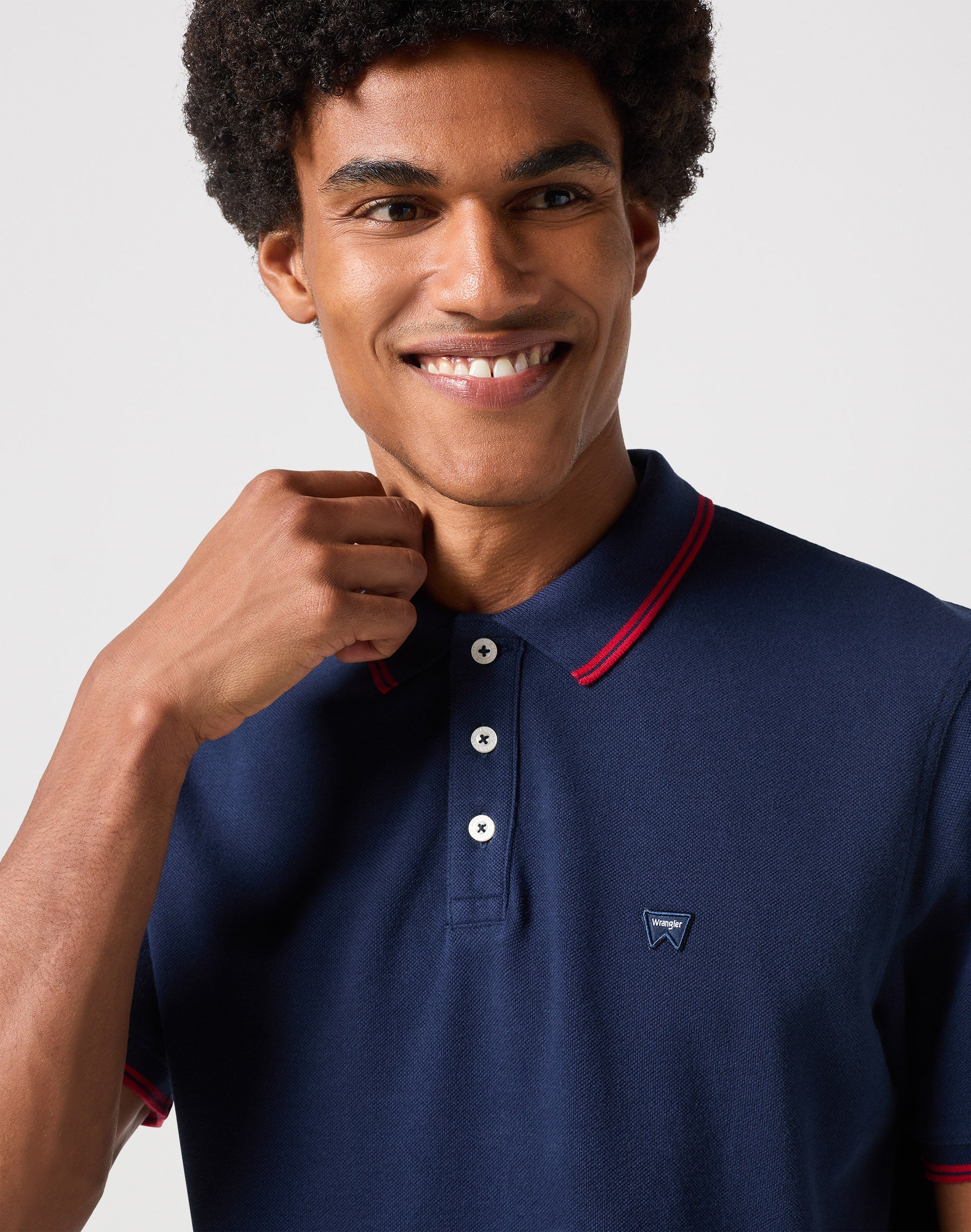 Polo Shirt in Navy Polos Wrangler