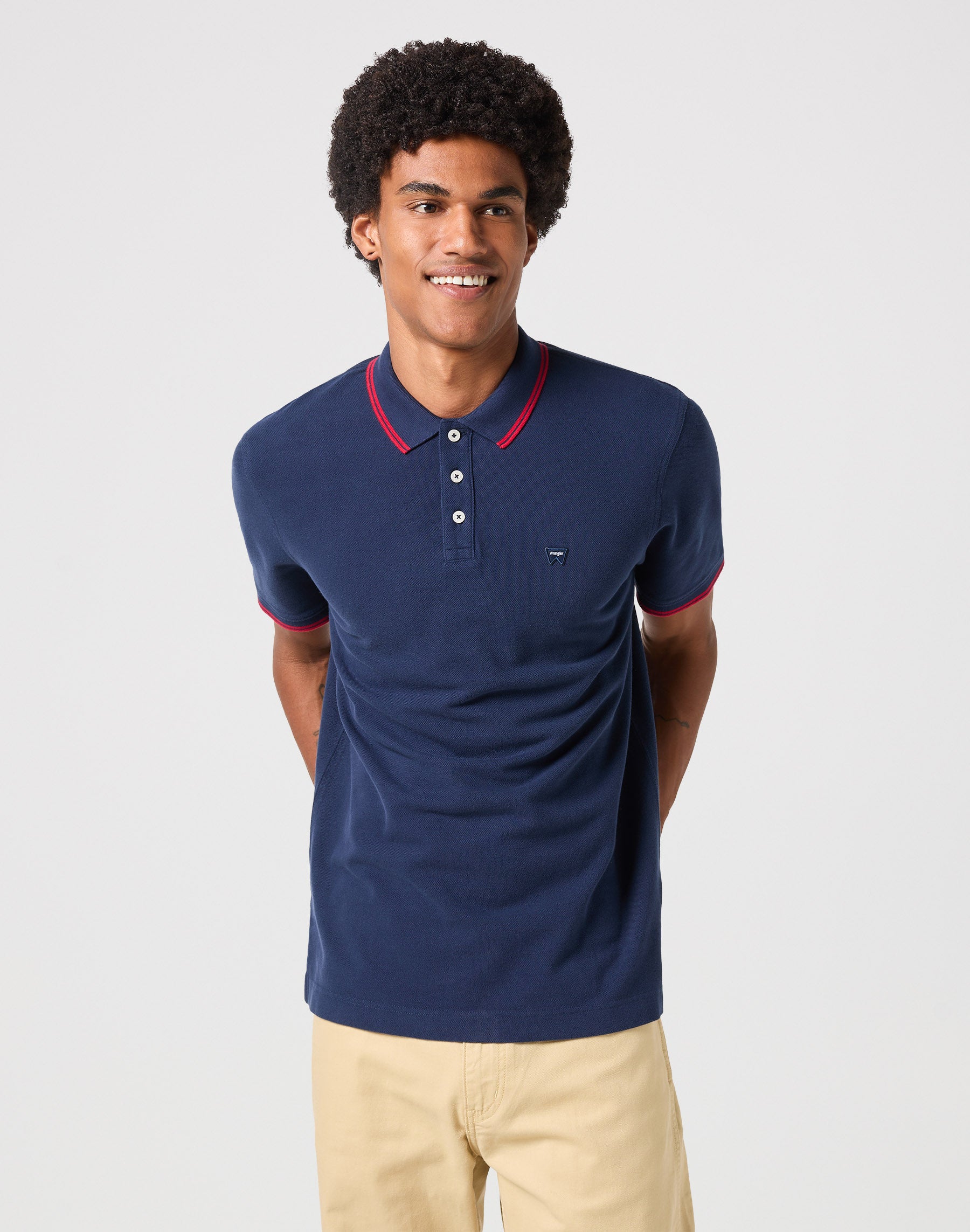 Polo Shirt in Navy Polos Wrangler