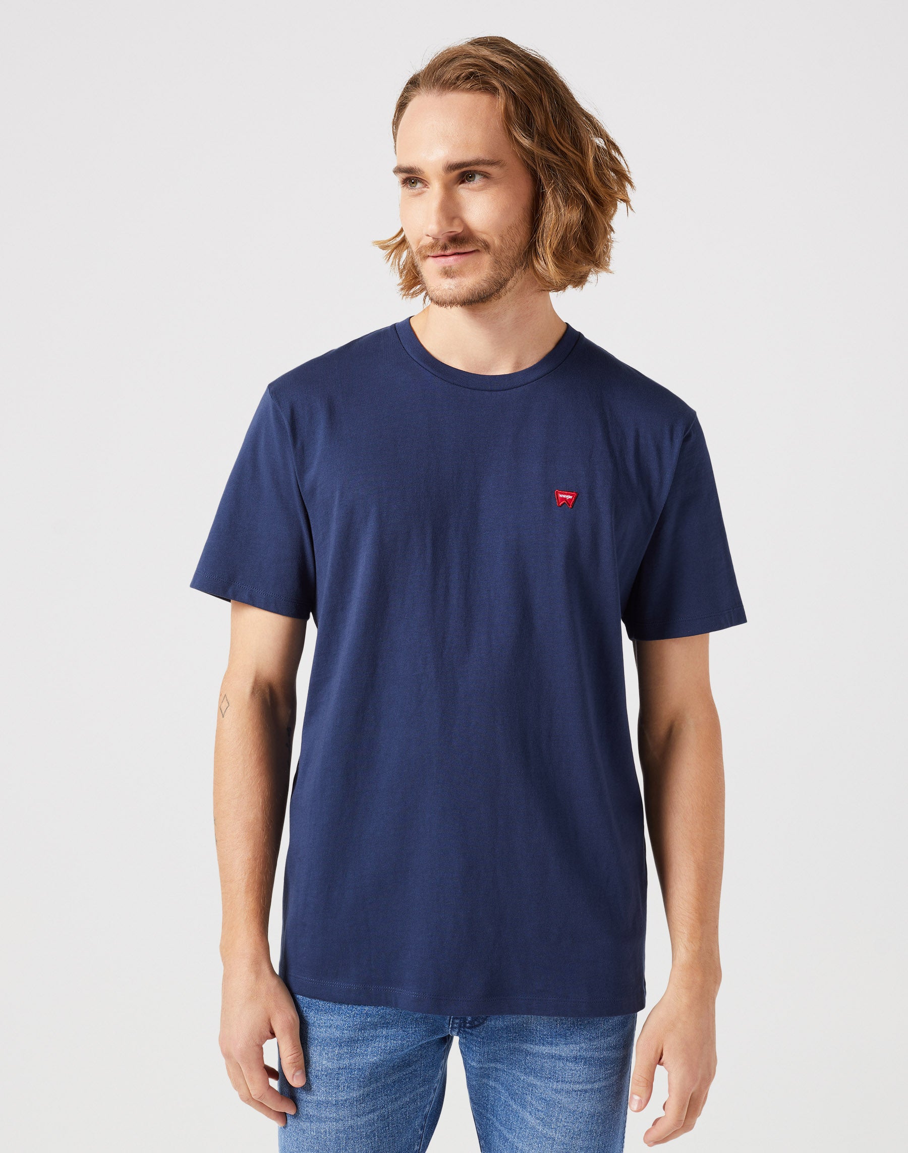 Sign Off Tee in Navy T-Shirts Wrangler
