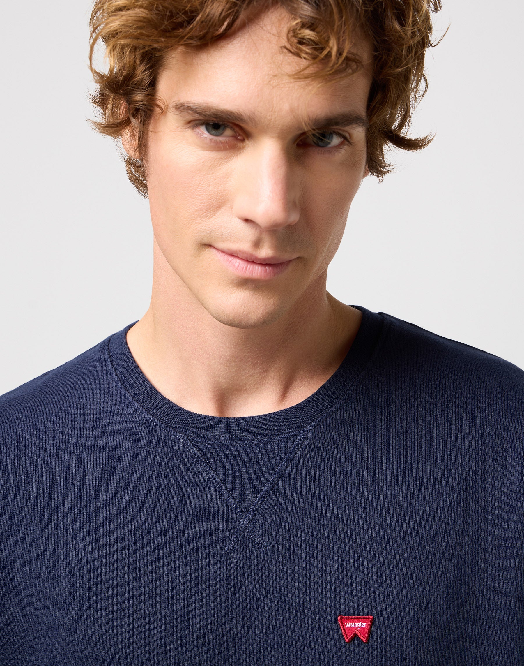 Sign Off Crew in Navy Sweatshirts Wrangler