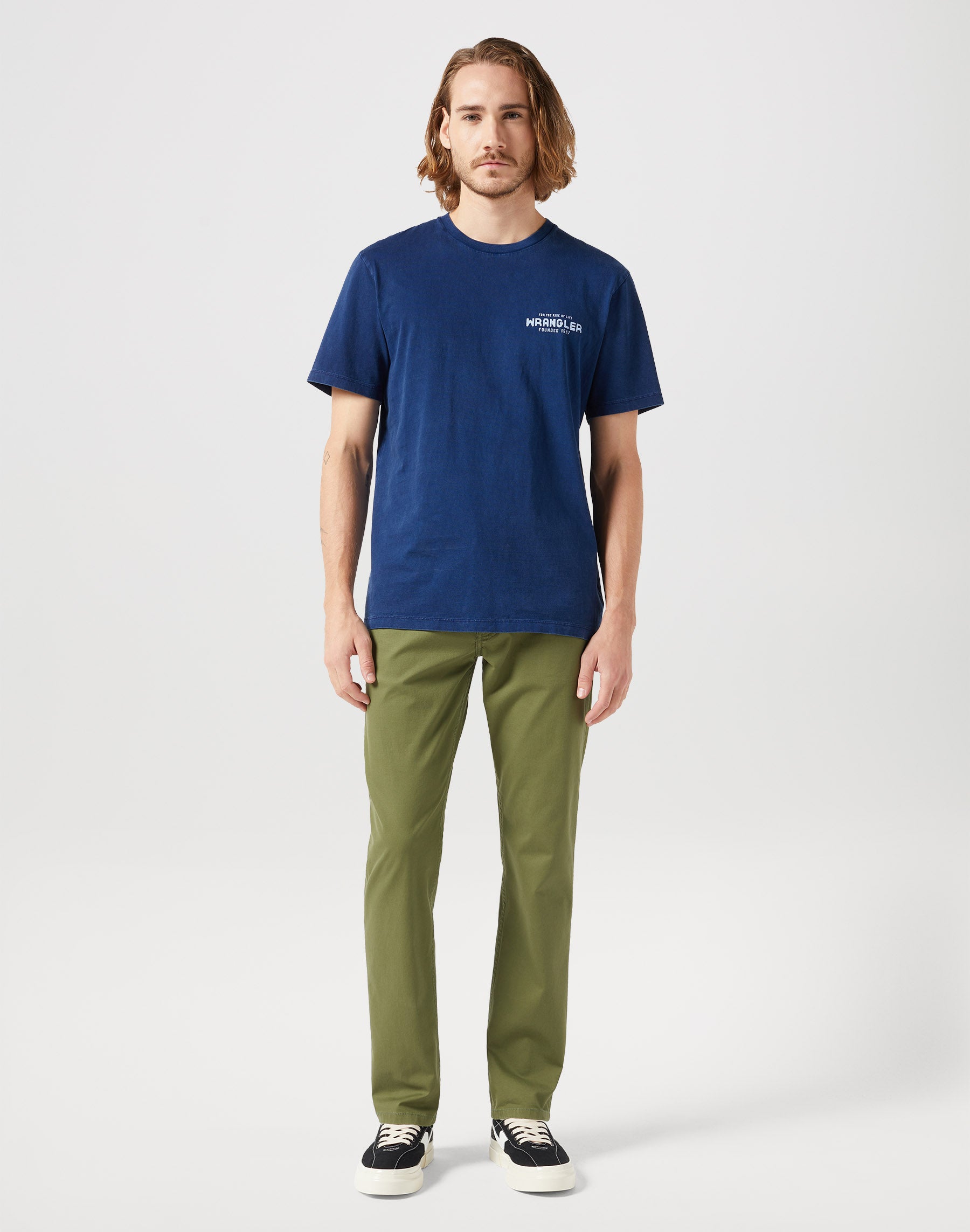 Greensboro Low Stretch in Olive Hosen Wrangler