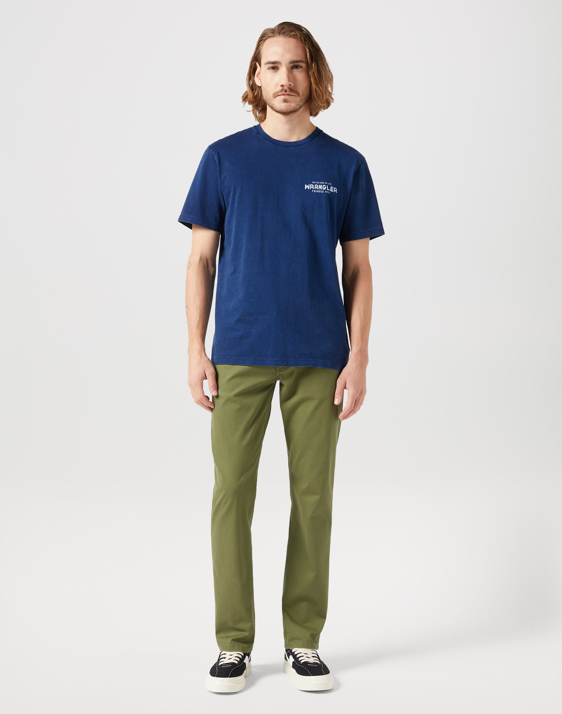 Greensboro Low Stretch in Olive Hosen Wrangler   