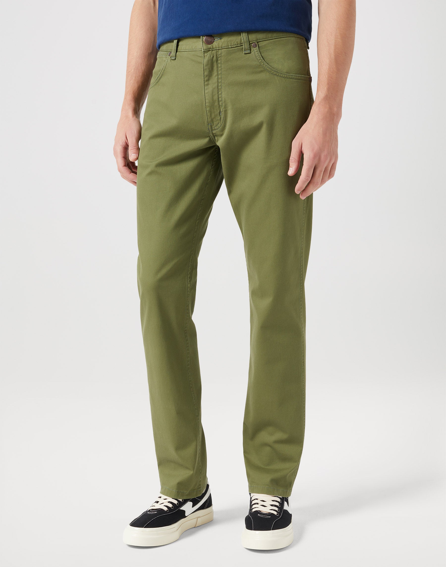 Greensboro Low Stretch in Olive Hosen Wrangler