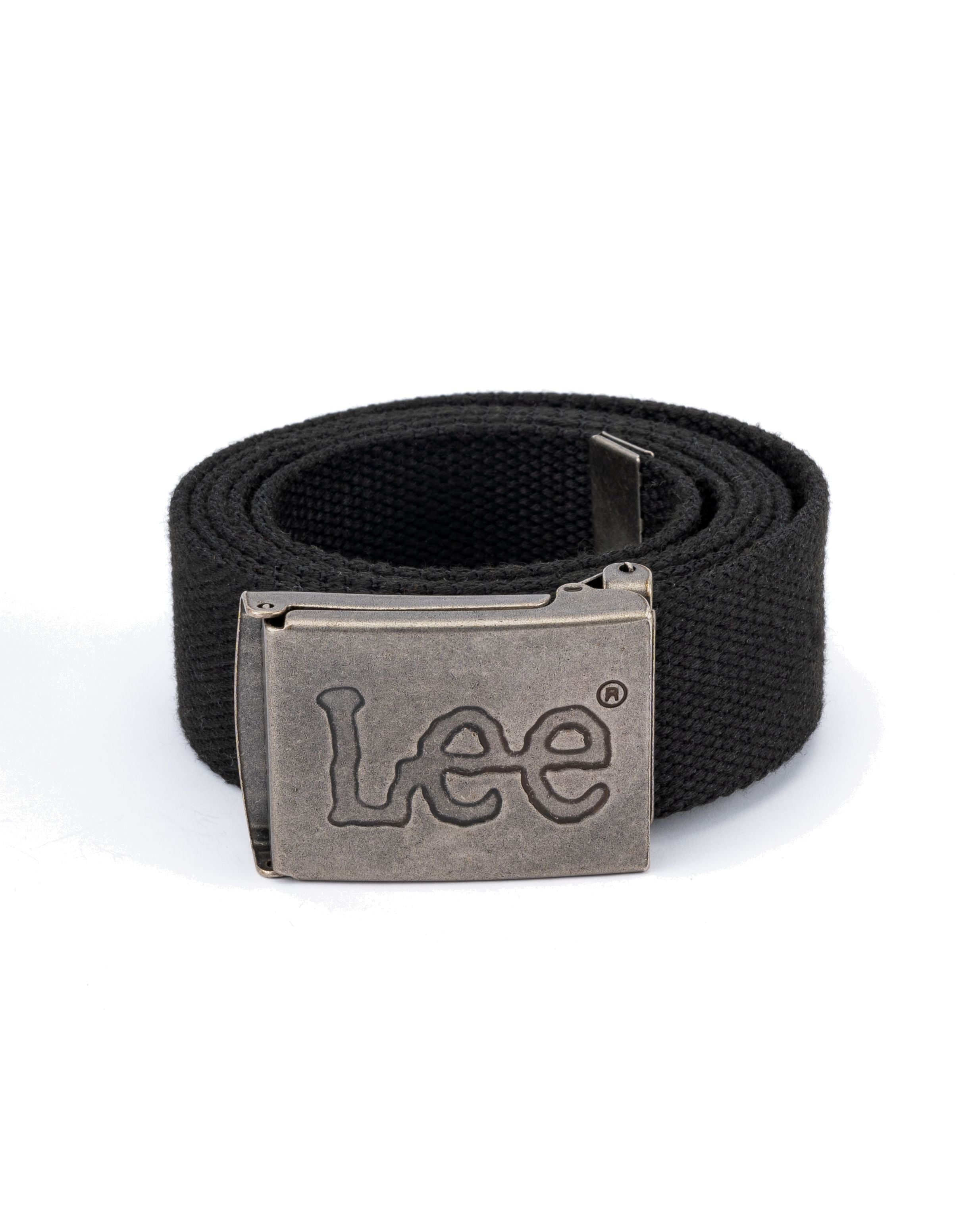 Webbing Belt in Black Gürtel Lee