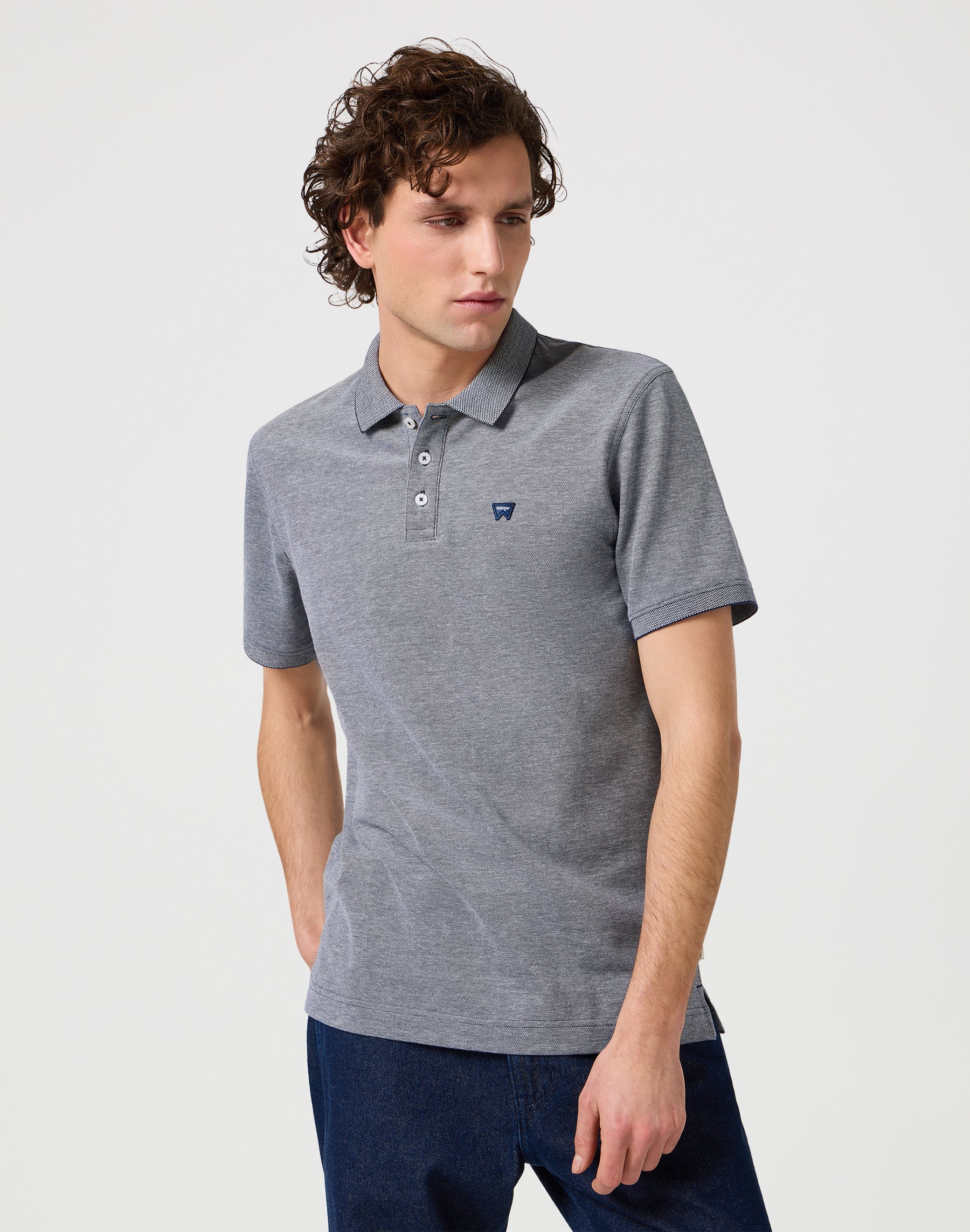 Polo Shirt in Navy T-Shirts Wrangler