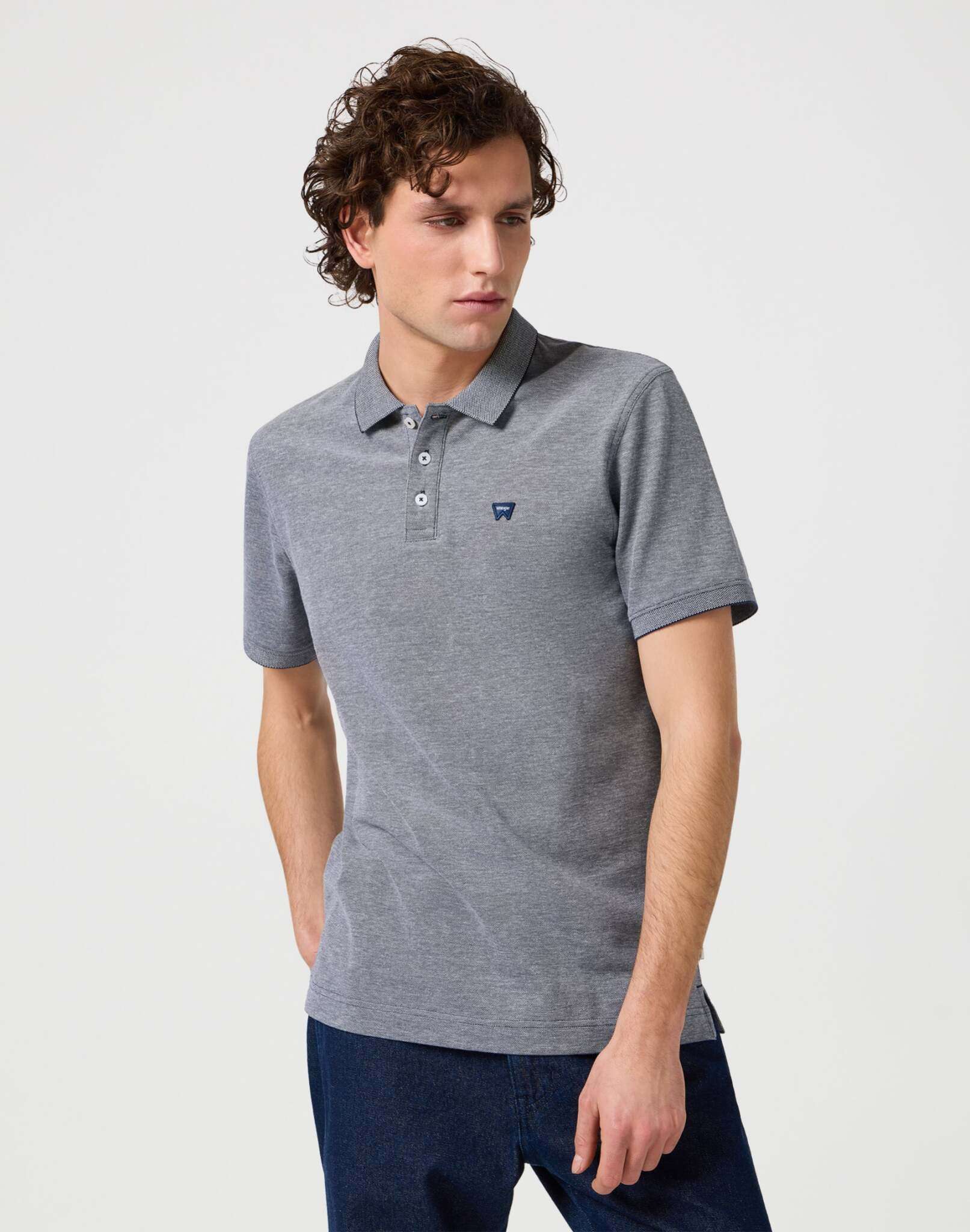 Polo Shirt in Navy T-Shirts Wrangler