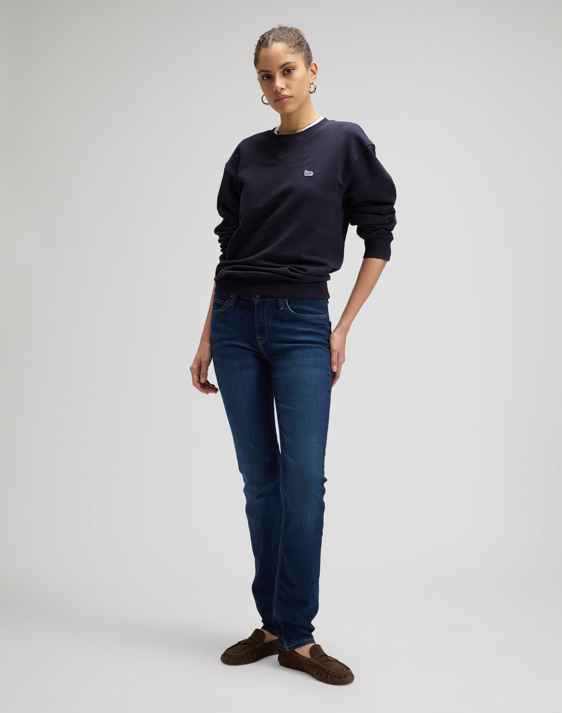 Marion Straight in Rain Falls Jeans Lee