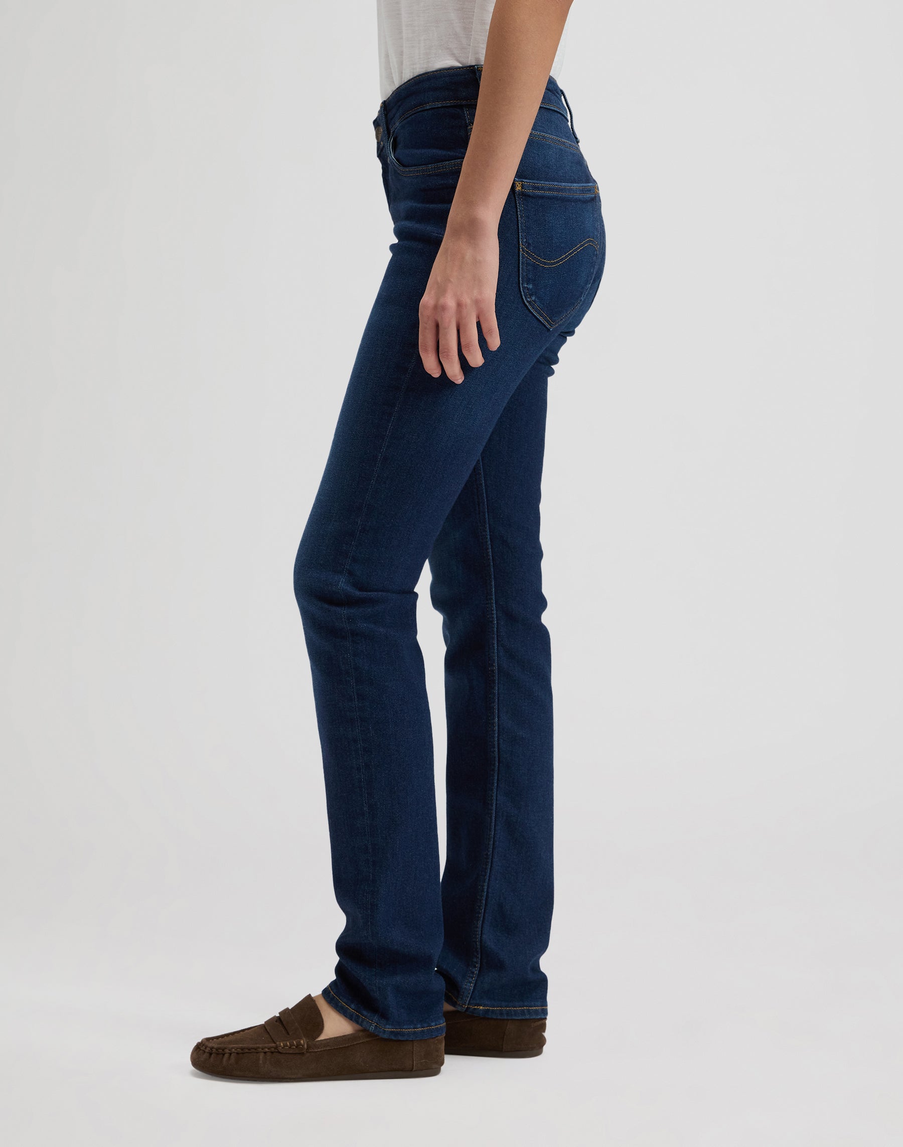 Marion Straight in Rain Falls Jeans Lee