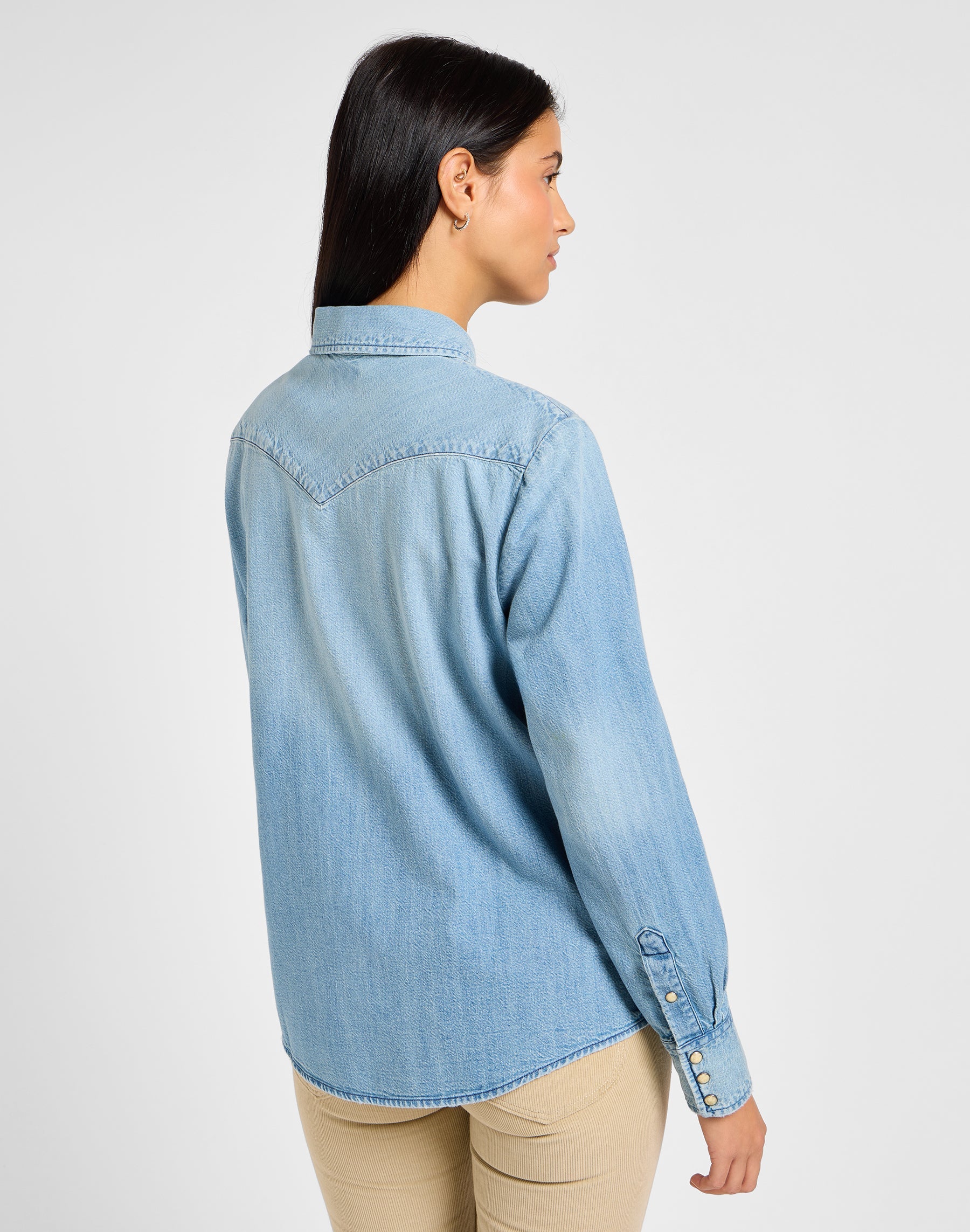 Regular Western Shirt in Modern Blue Hemden Lee