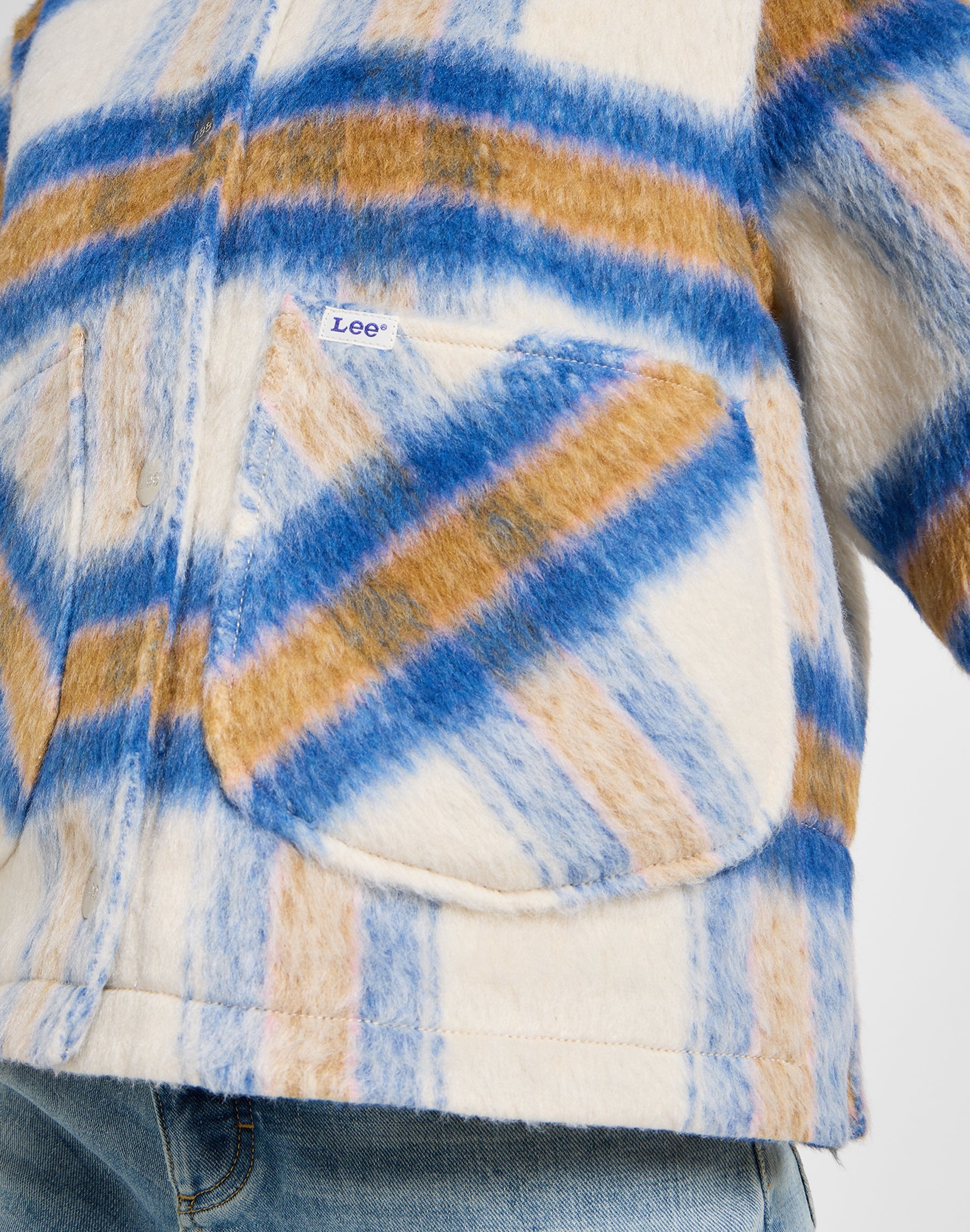 Cropped Wool Jacket in Midcentury Jacken Lee