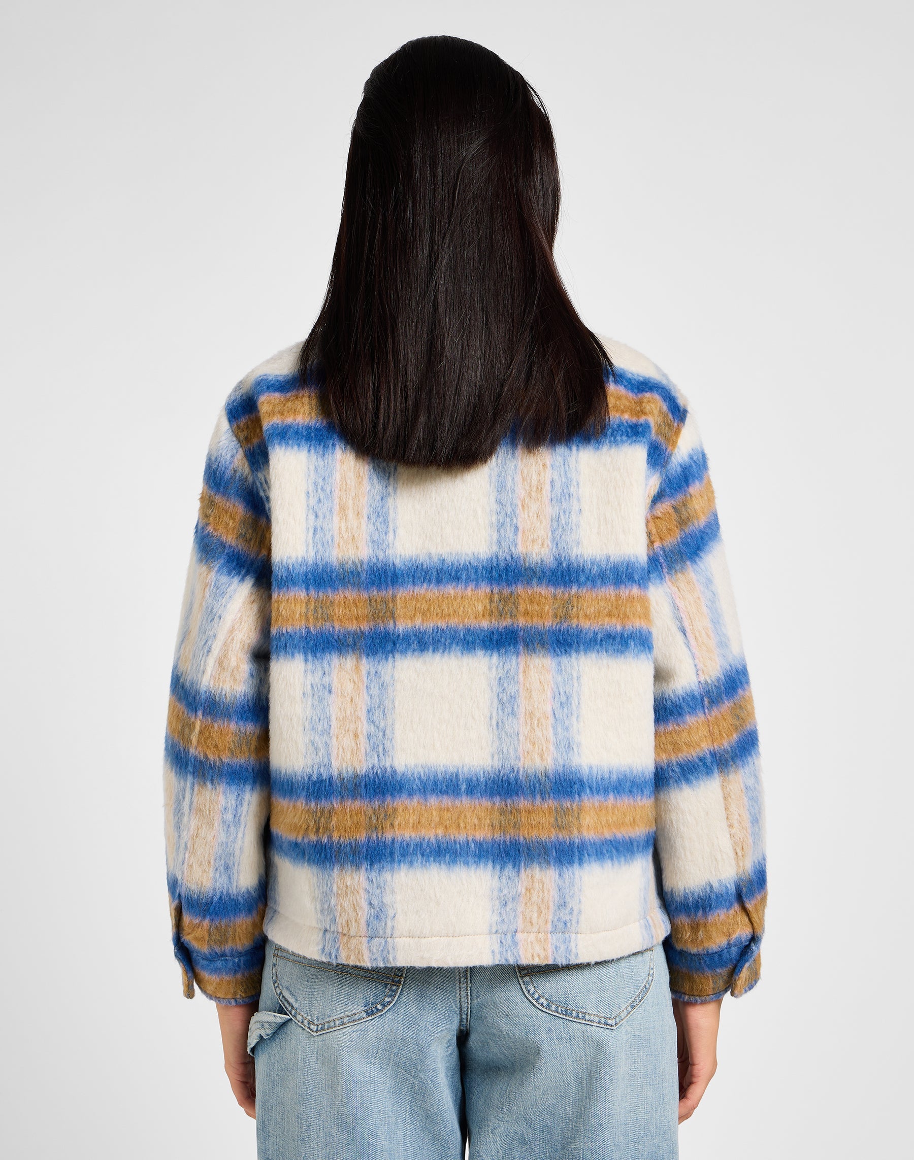 Cropped Wool Jacket in Midcentury Jacken Lee