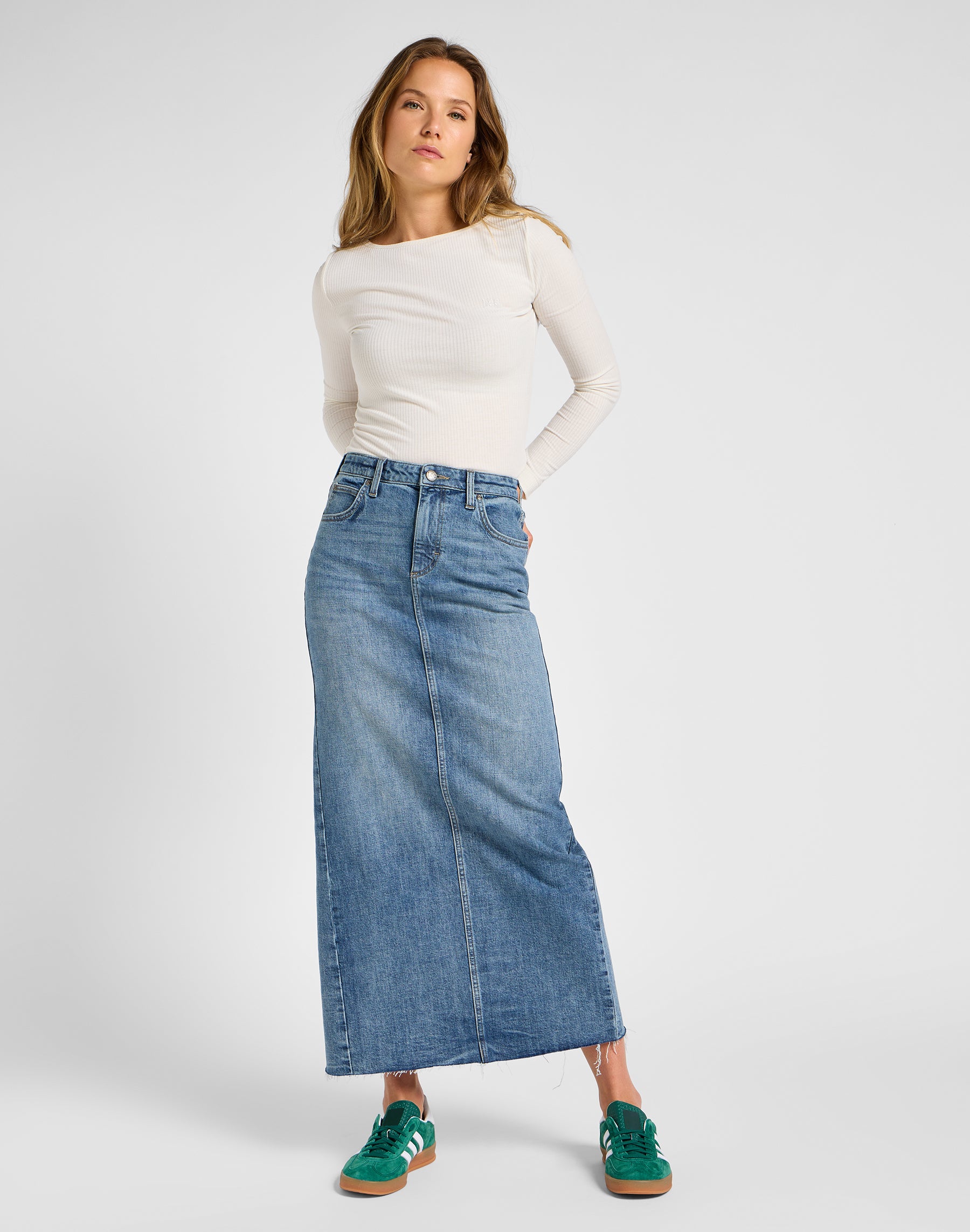Back Slit Maxi Skirt in Set Free Röcke Lee