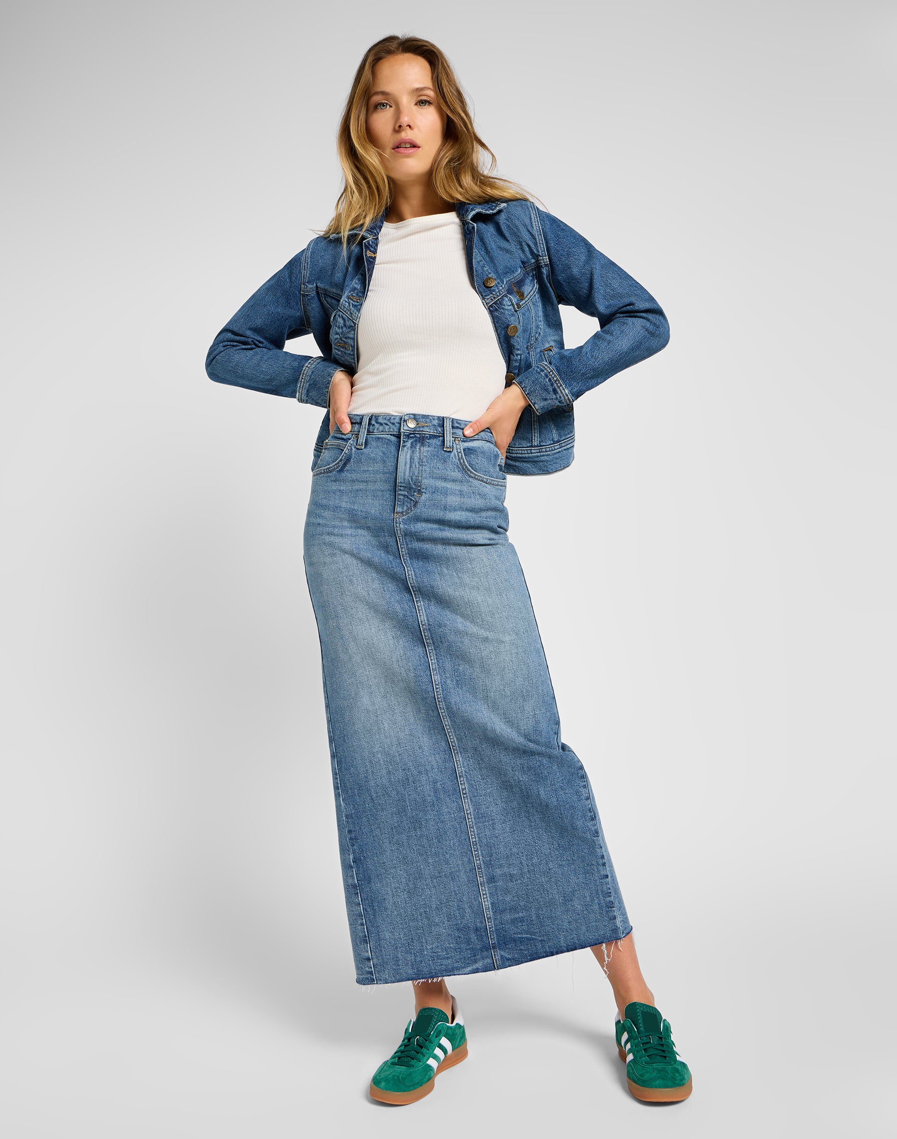 Back Slit Maxi Skirt in Set Free Röcke Lee