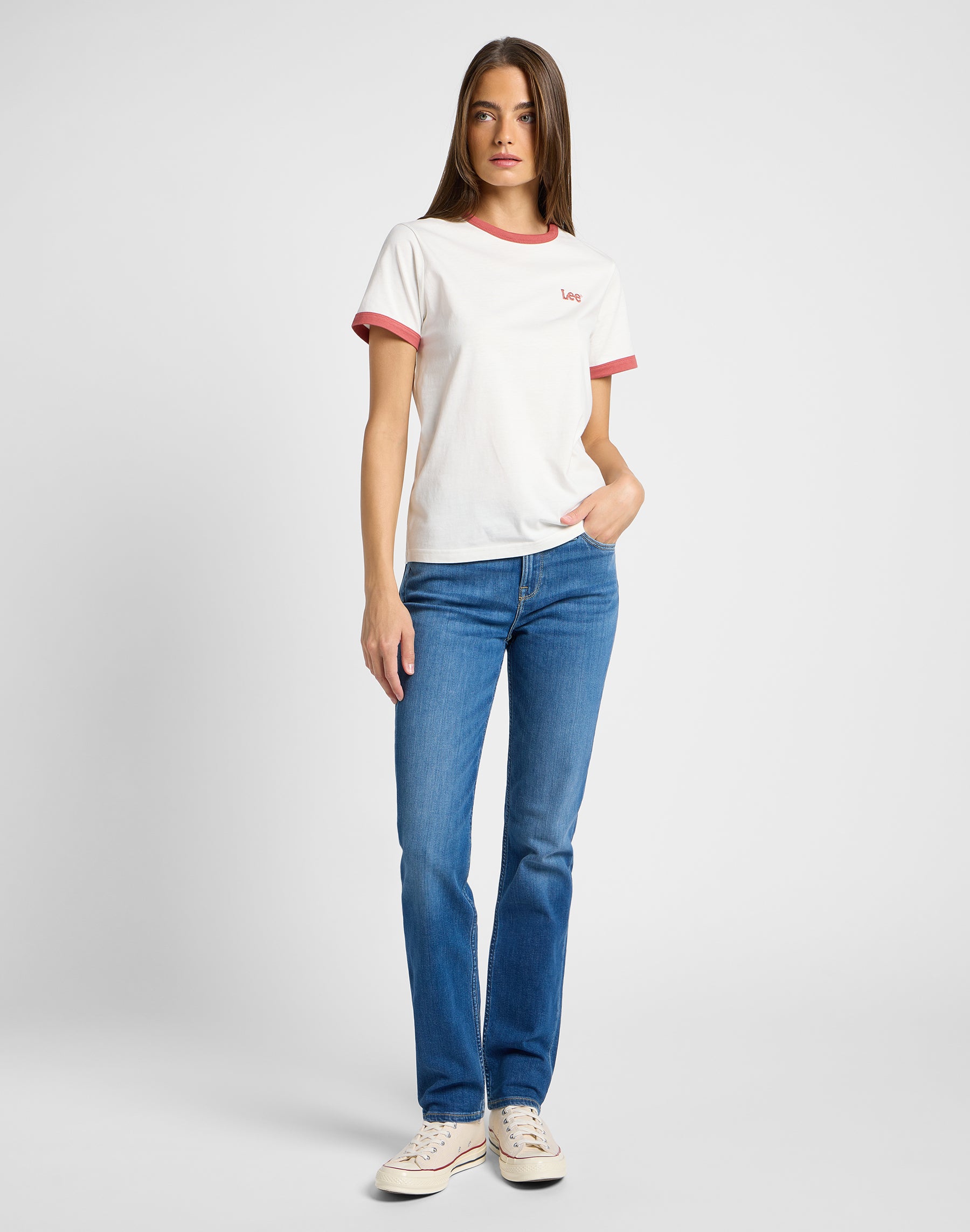 Marion Straight in Mid Stop Jeans Lee