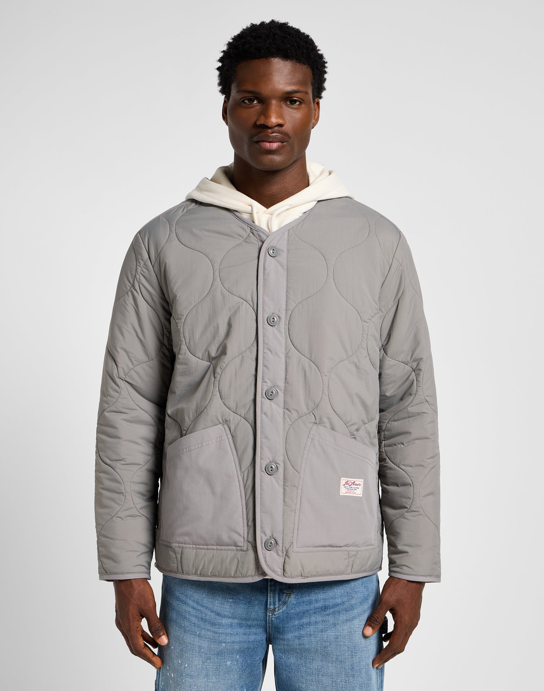 Quilted Liner Jacket in Hd Lee Gray Jacken Lee